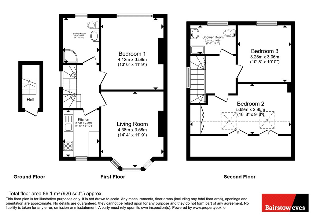 108B, Semley Road, London floorplan