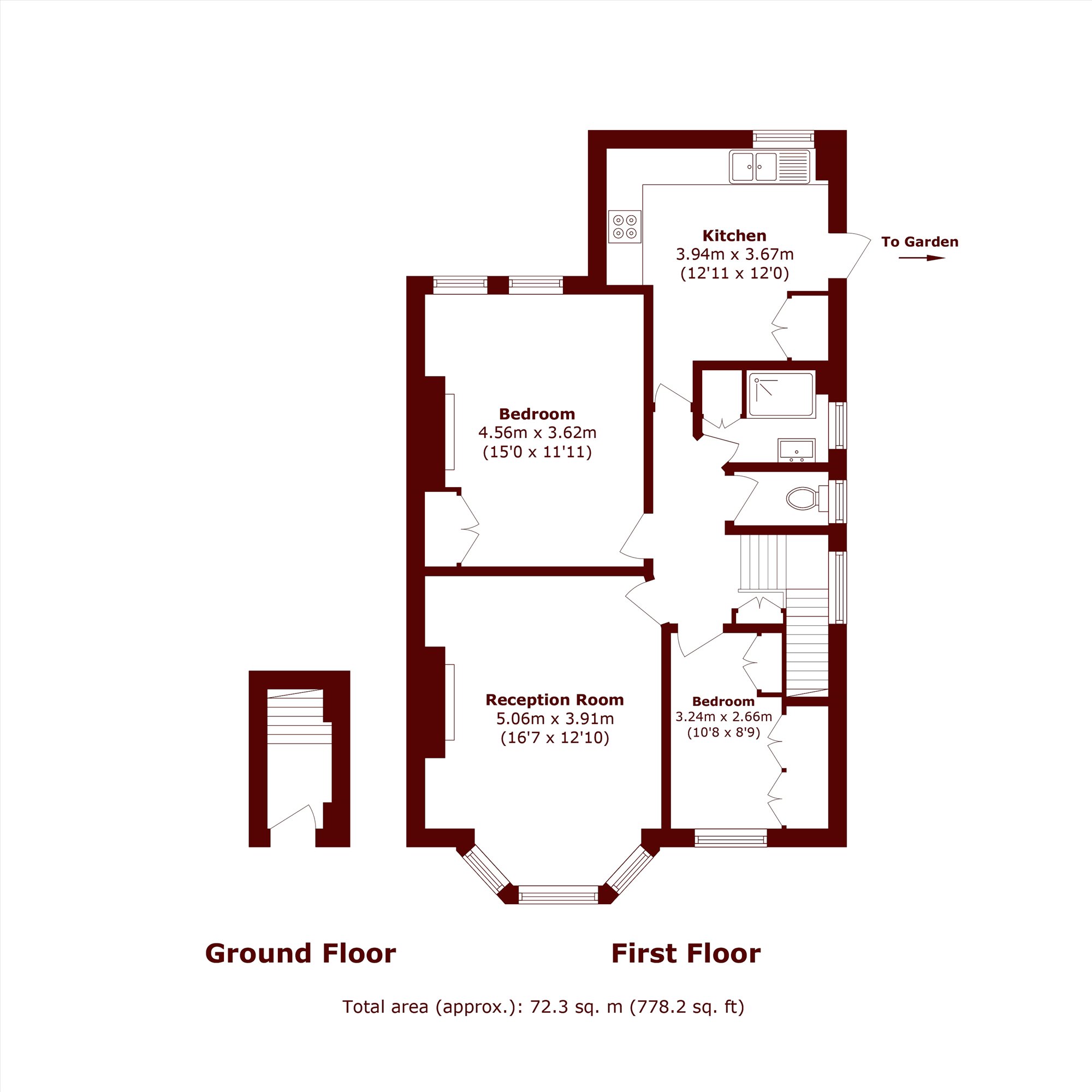 135, Worple Road, London floorplan