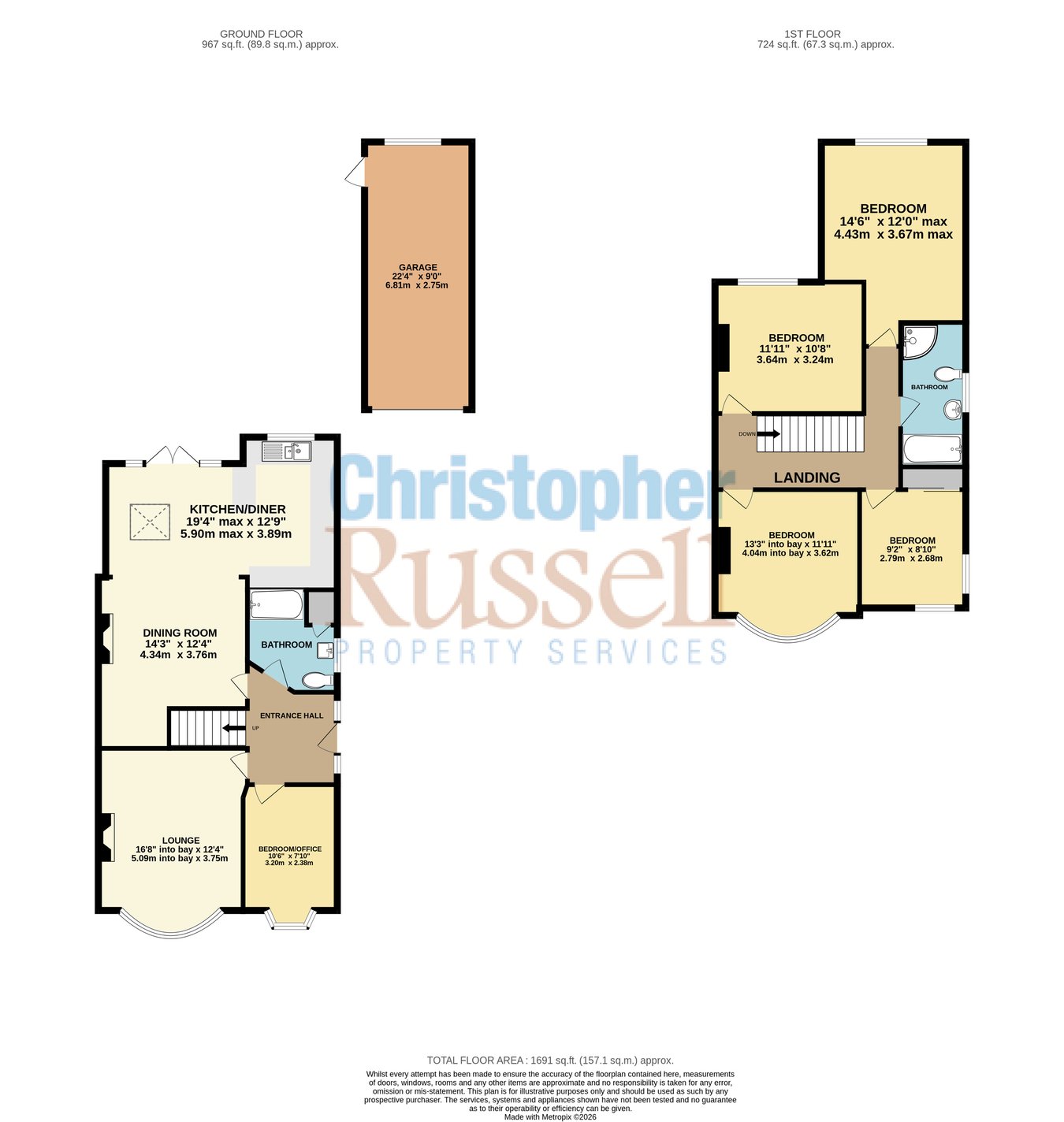 151, Bexley Lane, Sidcup floorplan