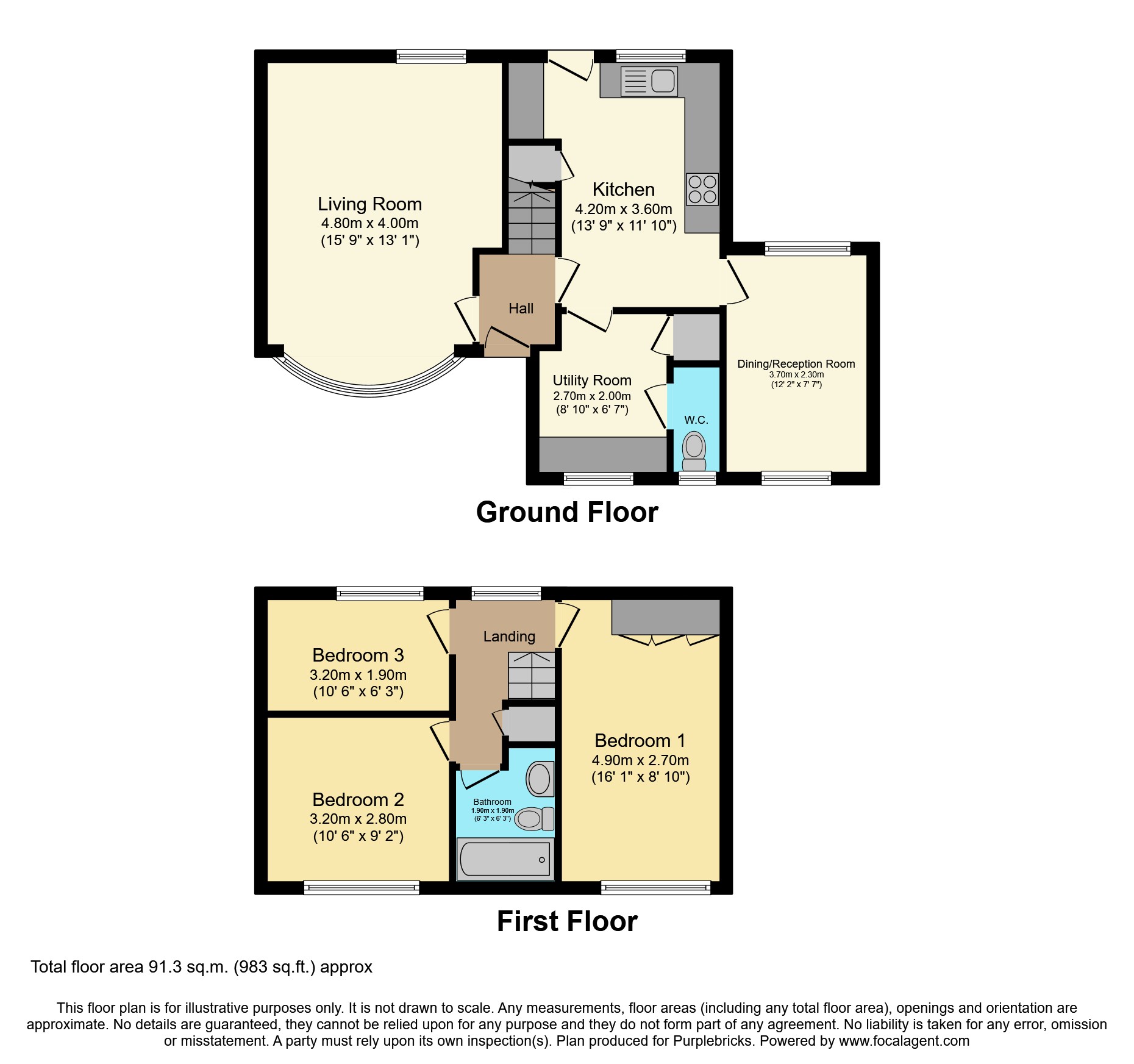 20, Cherry Tree Walk, Wakefield floorplan