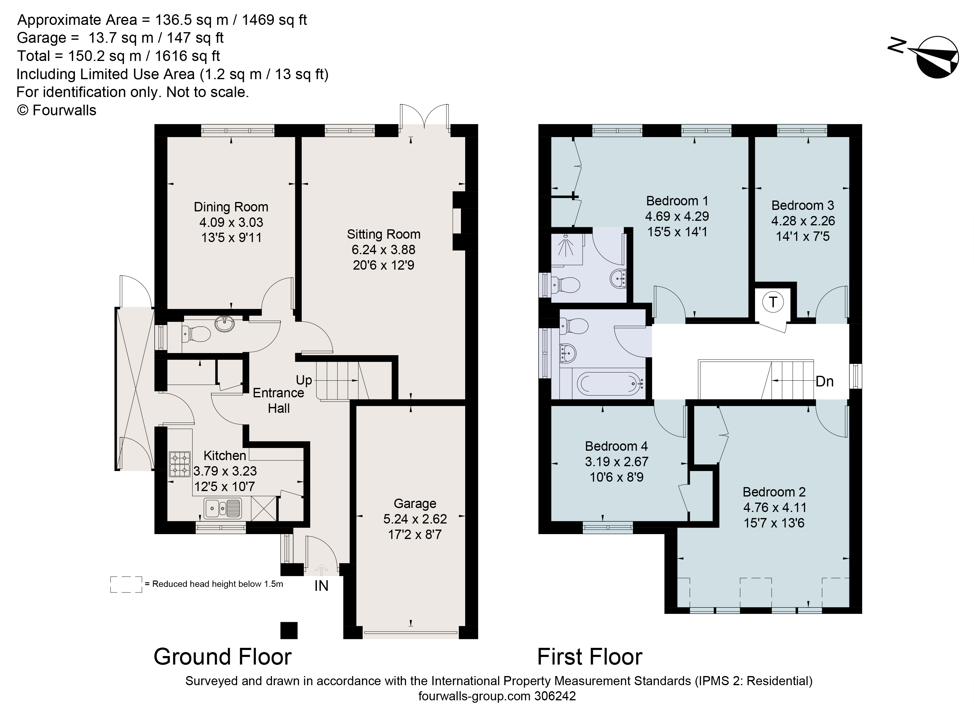 Hervines Court, Hervines Road, Amersham, Buckinghamshire HP6, 4 bedroom