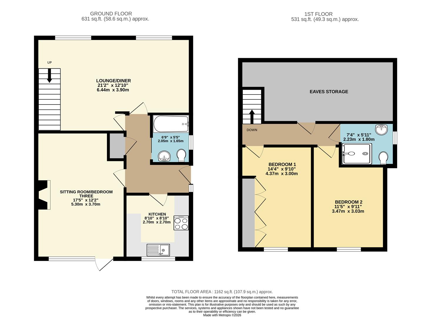 8 Chellsway, WITHERNSEA floorplan