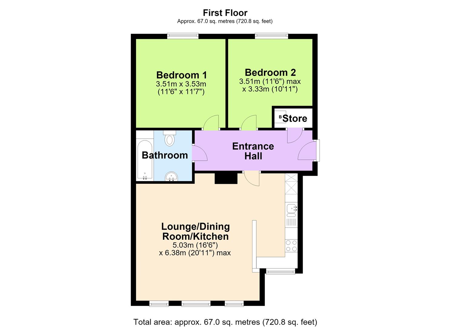 30, Wye Way, Hereford floorplan