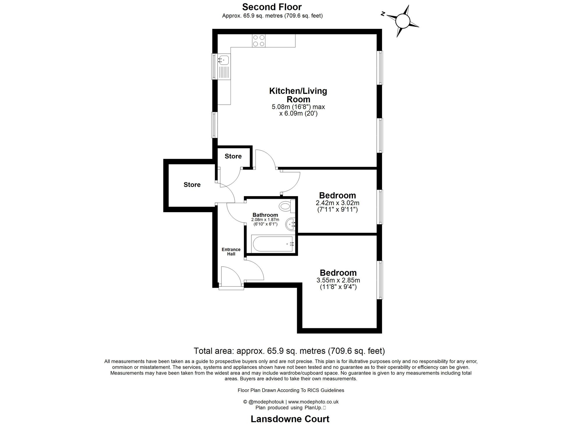 6 Lansdowne Court Lansdowne Road, Tilbury floorplan
