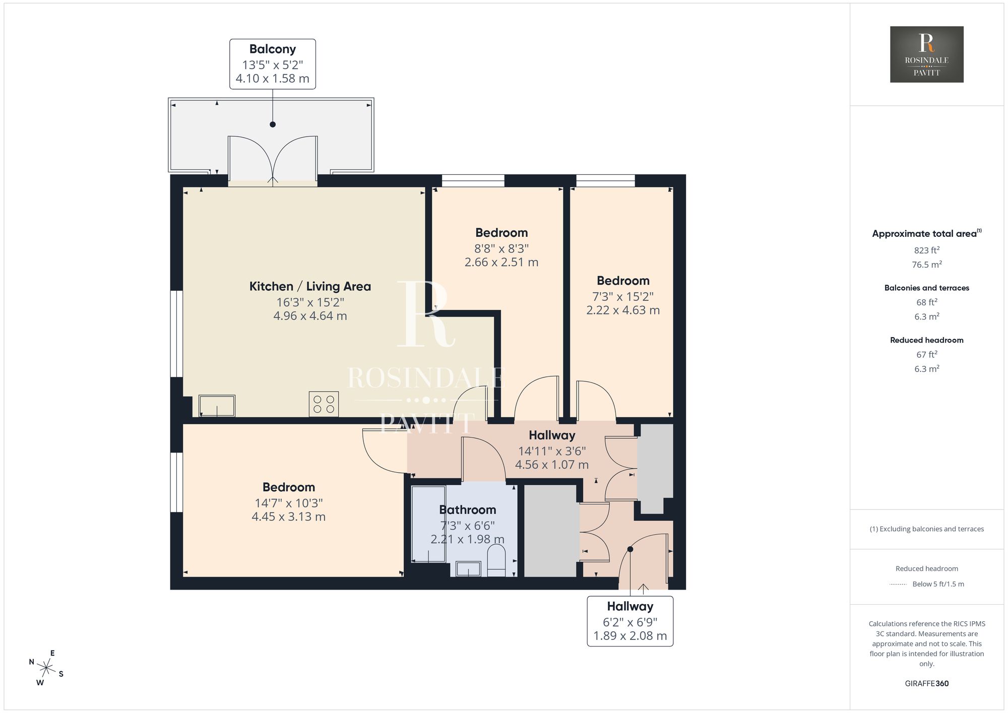 Flat 16, Seam Court, Wallington floorplan