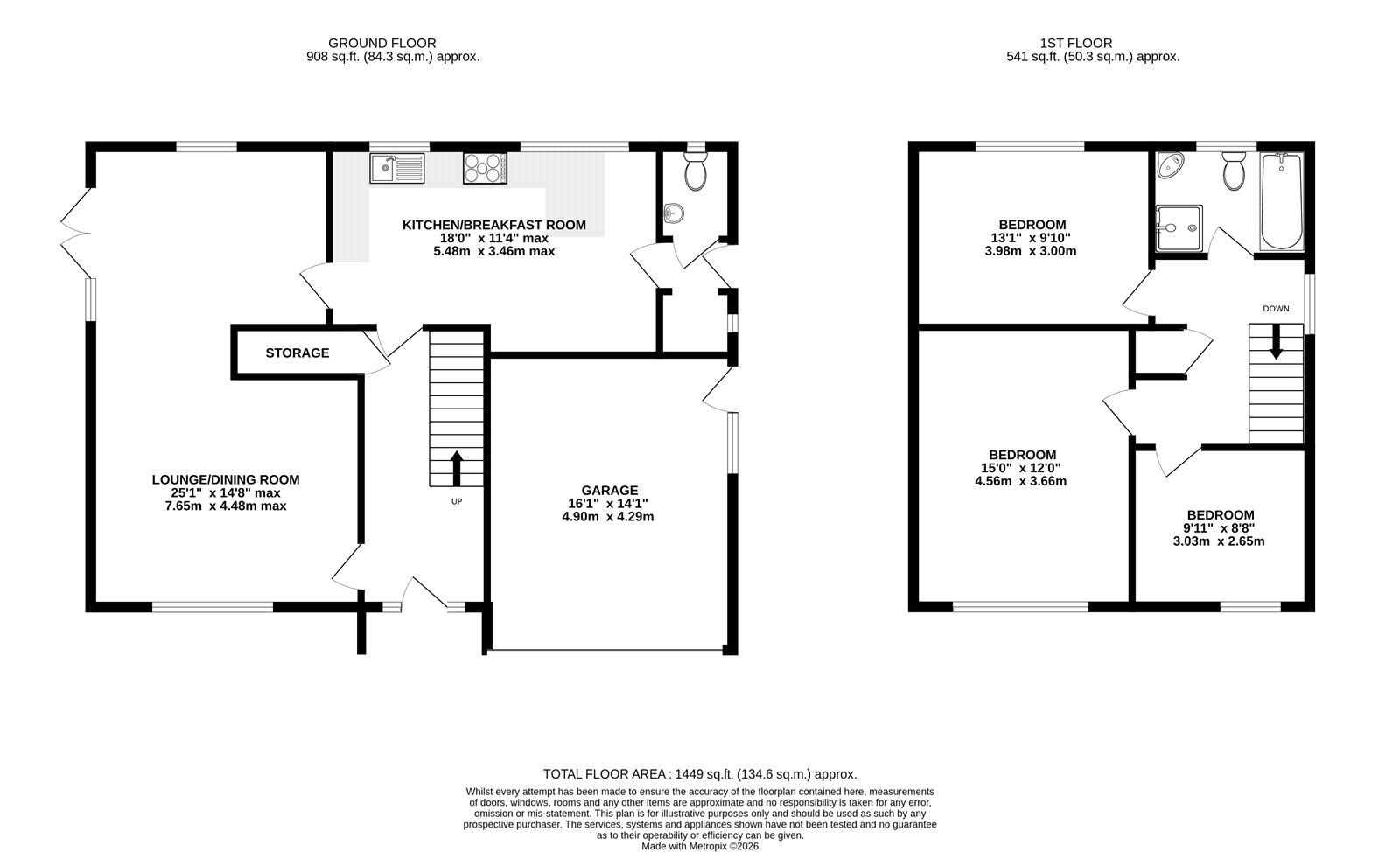36, Church Lane West, Hampshire floorplan