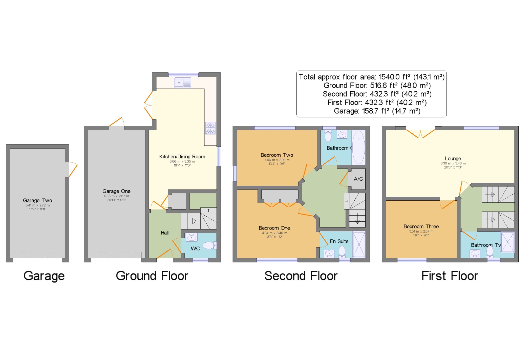 3 Bedrooms Detached house for sale in Tilling Close, Maidstone, Kent ME15