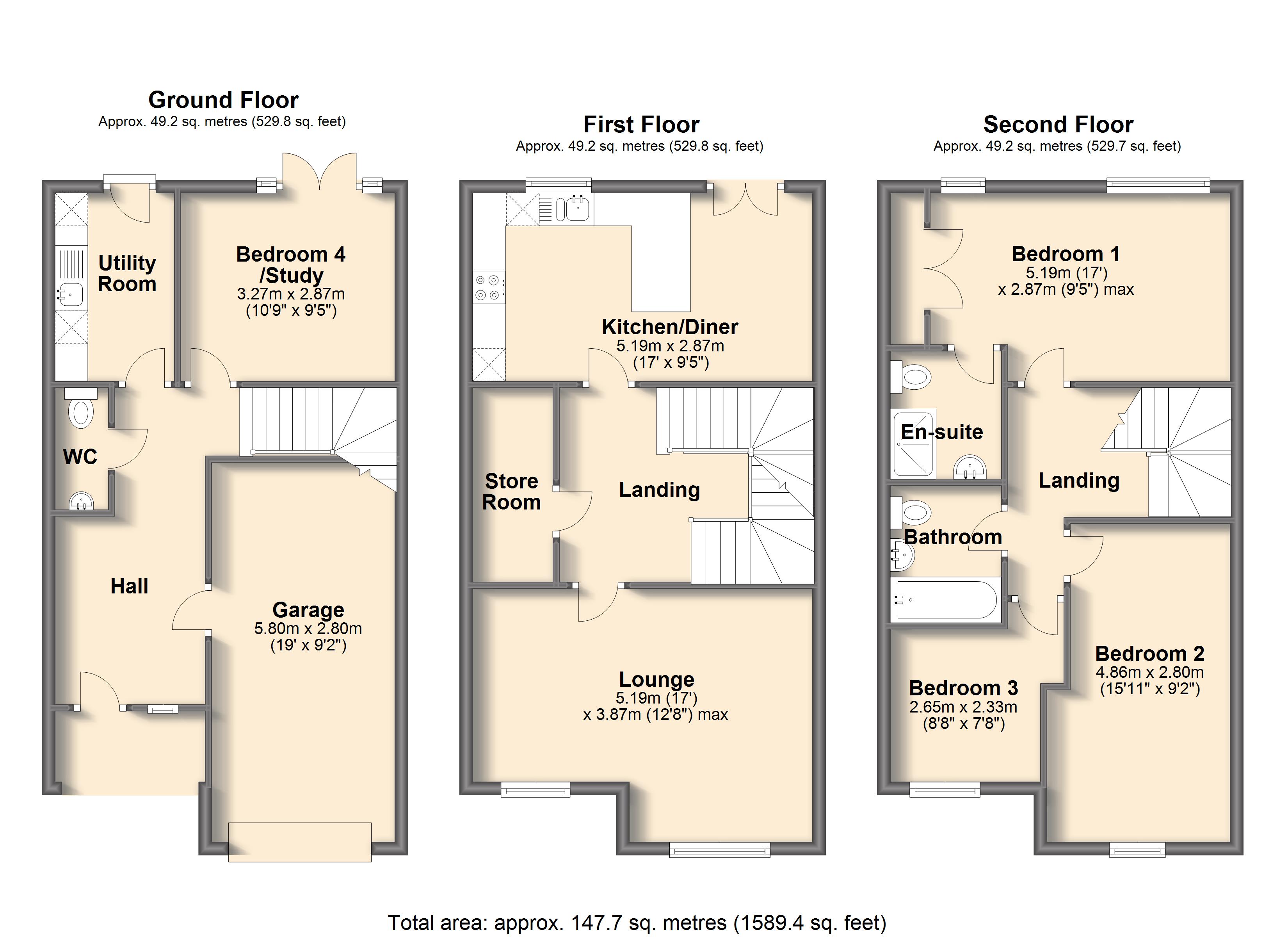 4 Bedrooms Town house for sale in Blenheim Mews, Sheffield S11