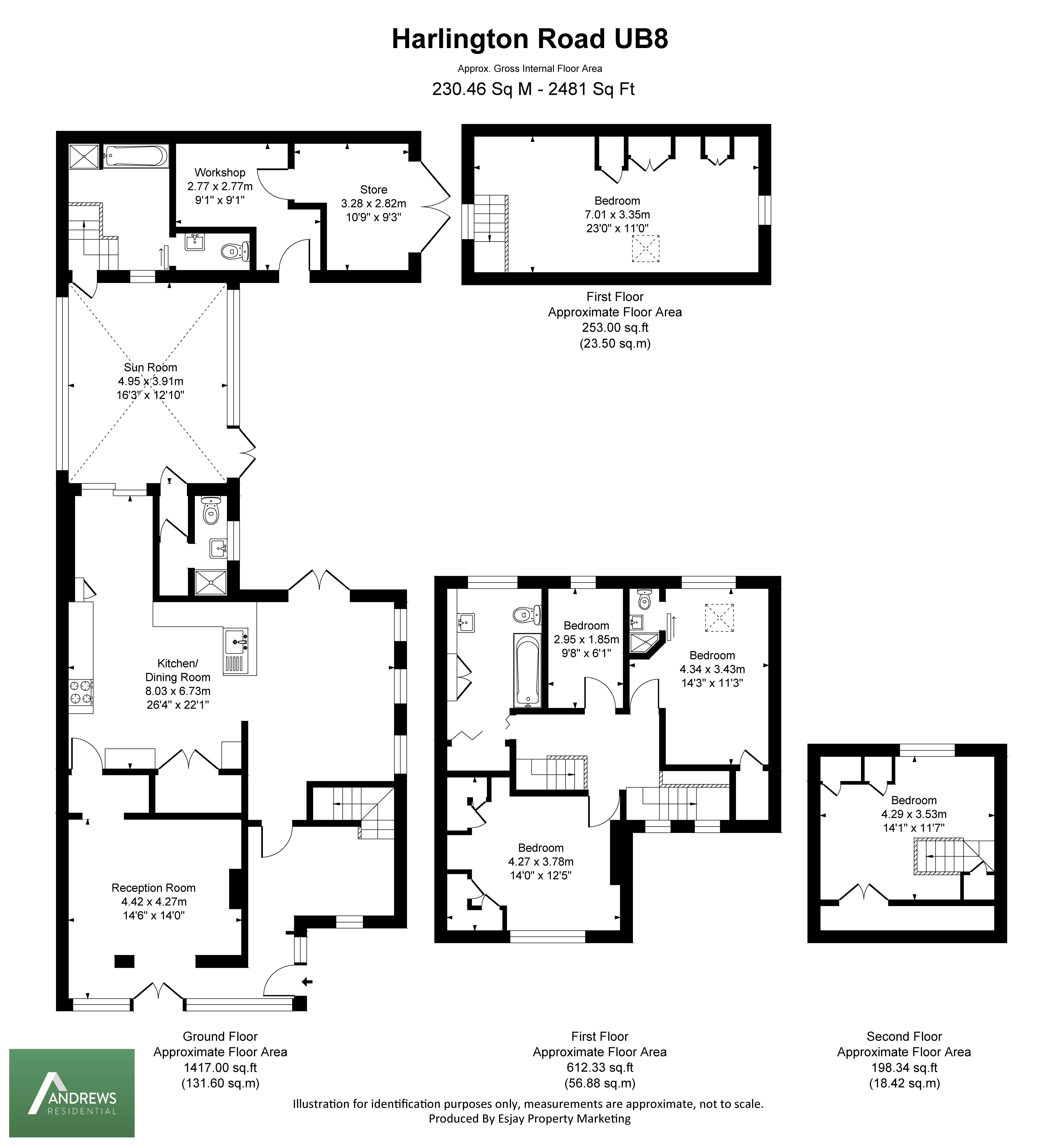 Auckland House, 409, Harlington Road, Hillingdon floorplan