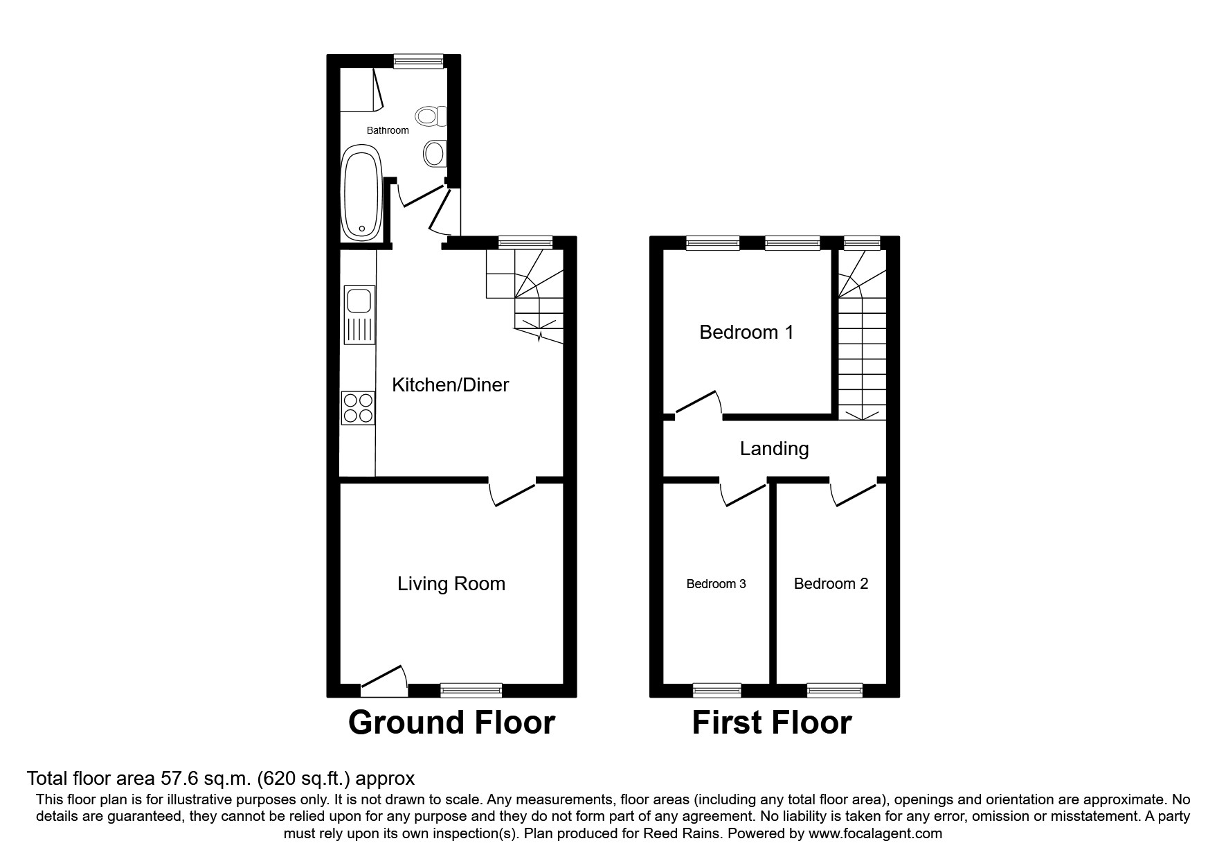 Lower Heath, Congleton, Cheshire CW12, 3 bedroom terraced house for