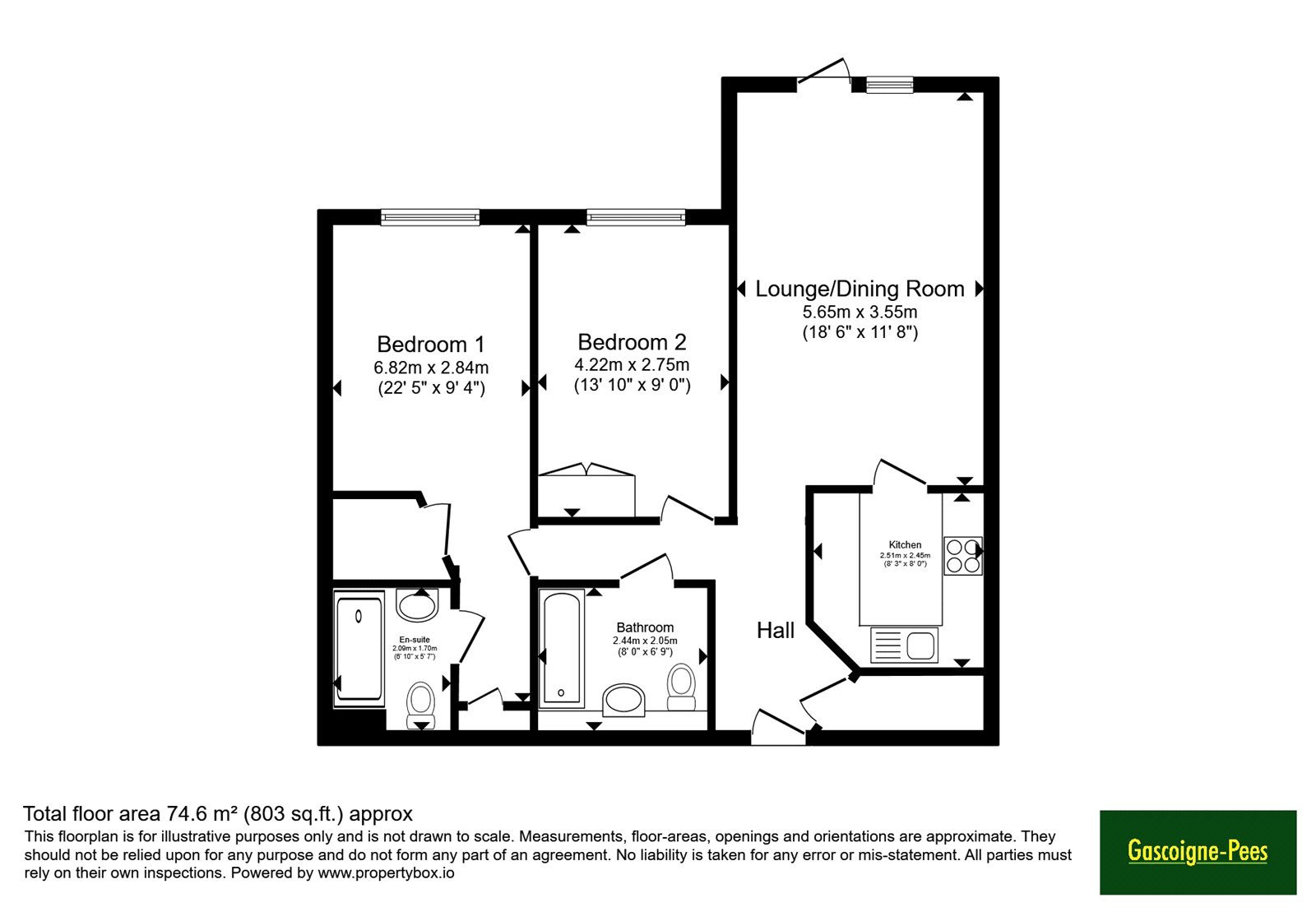 12 Austen Lodge,, London Road, Hampshire floorplan