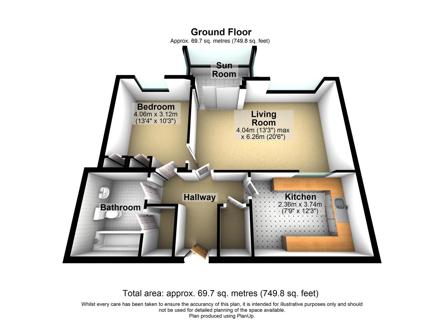 Lakeland House, Marine Road East, Morecambe LA4, 1 bedroom flat for