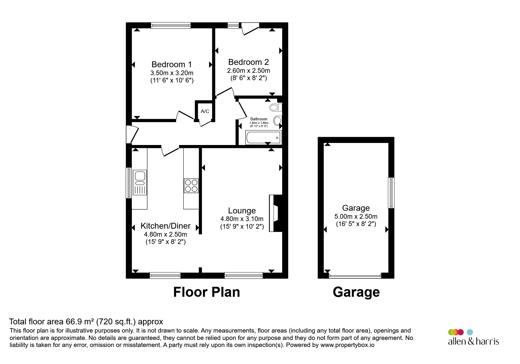 5, Foxbury Close, Frome floorplan