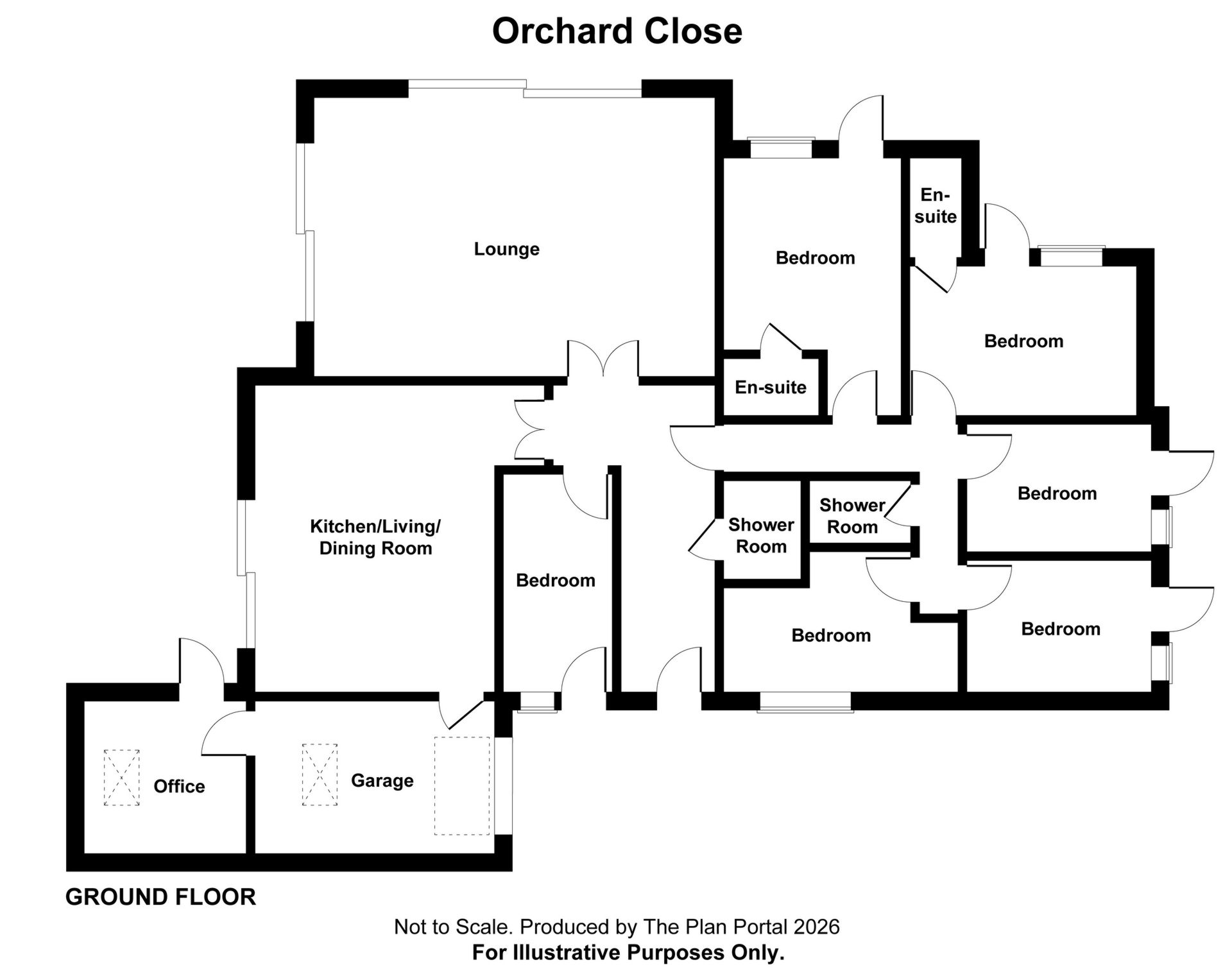 5, Orchard Close, Leicester floorplan