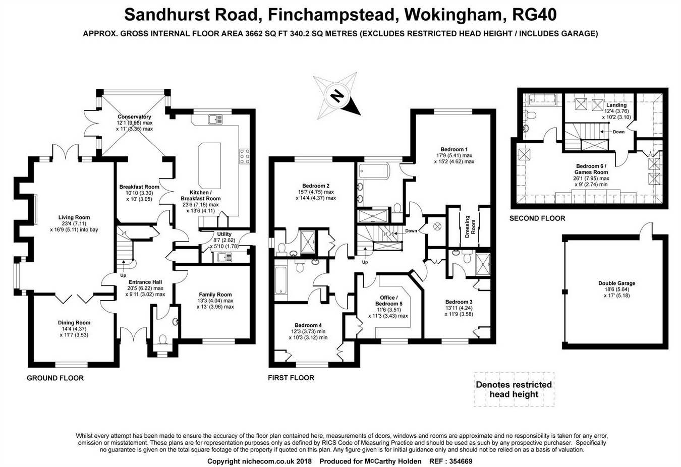 5 Bedrooms Detached house for sale in Sandhurst Road, Finchampstead, Wokingham RG40