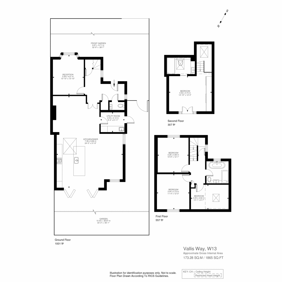 10, Vallis Way, London floorplan