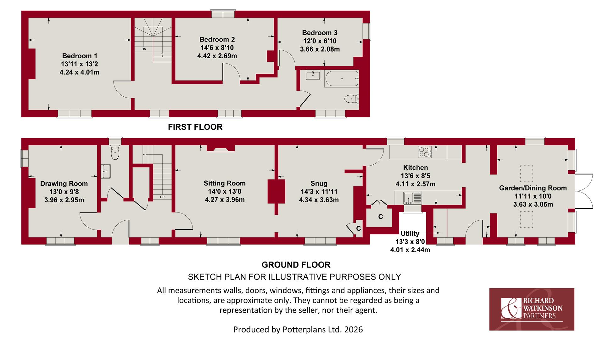 Butlers Oak, Main Street, Cropwell Butler floorplan
