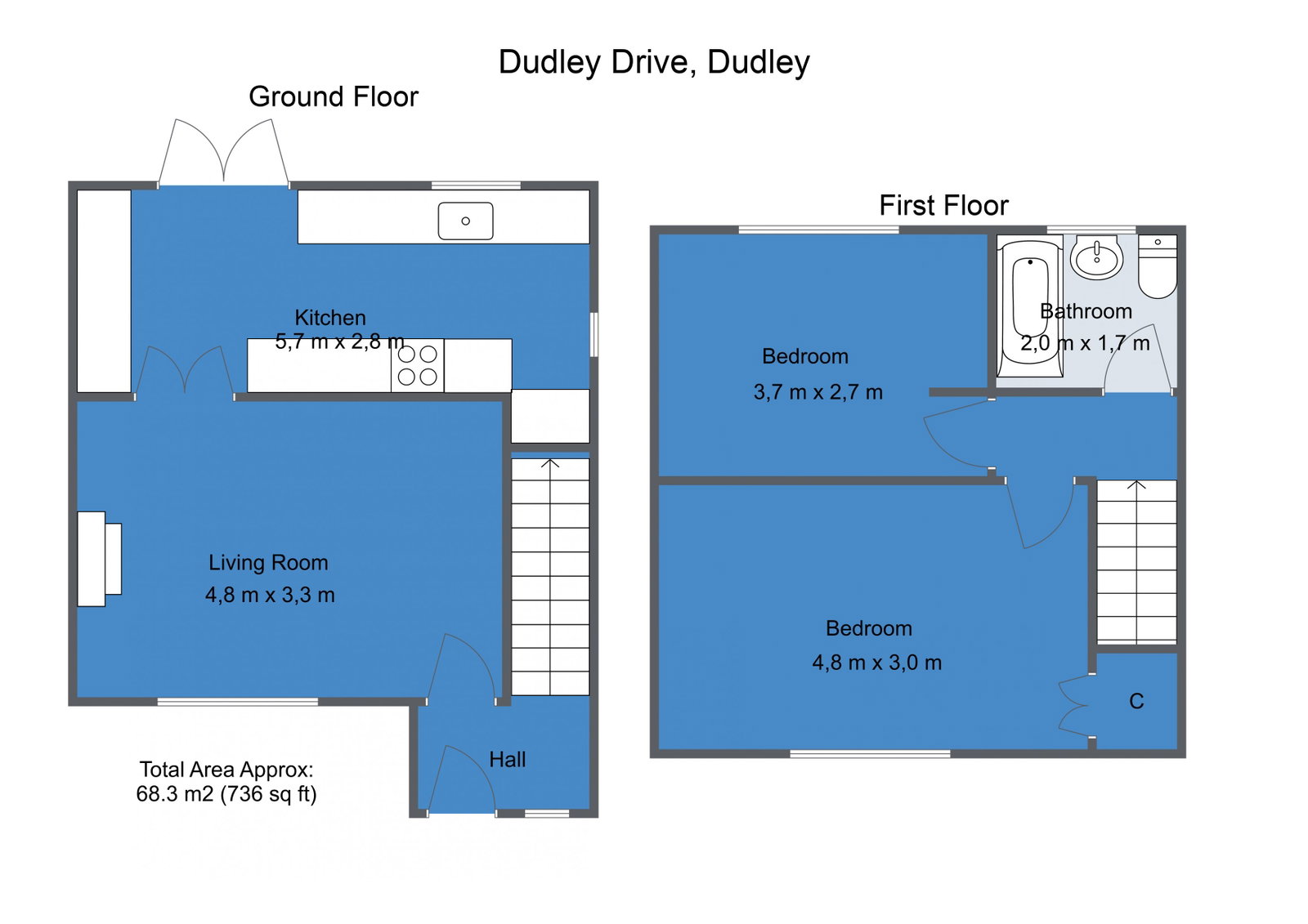 7, Dudley Drive, Cramlington floorplan