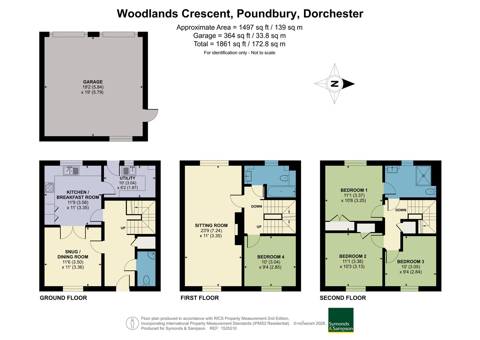 57, Woodlands Crescent, Dorchester floorplan