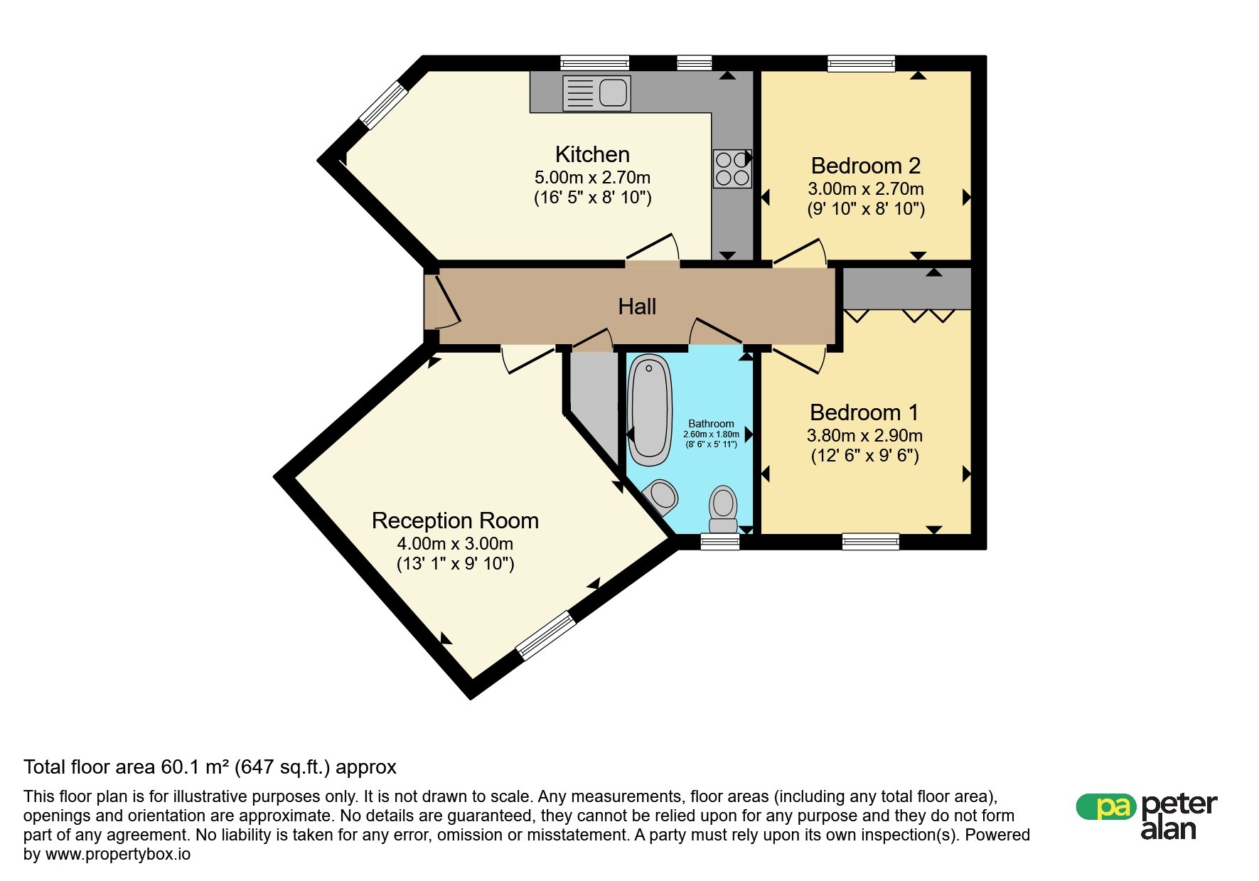 222, Longacres, Bridgend floorplan