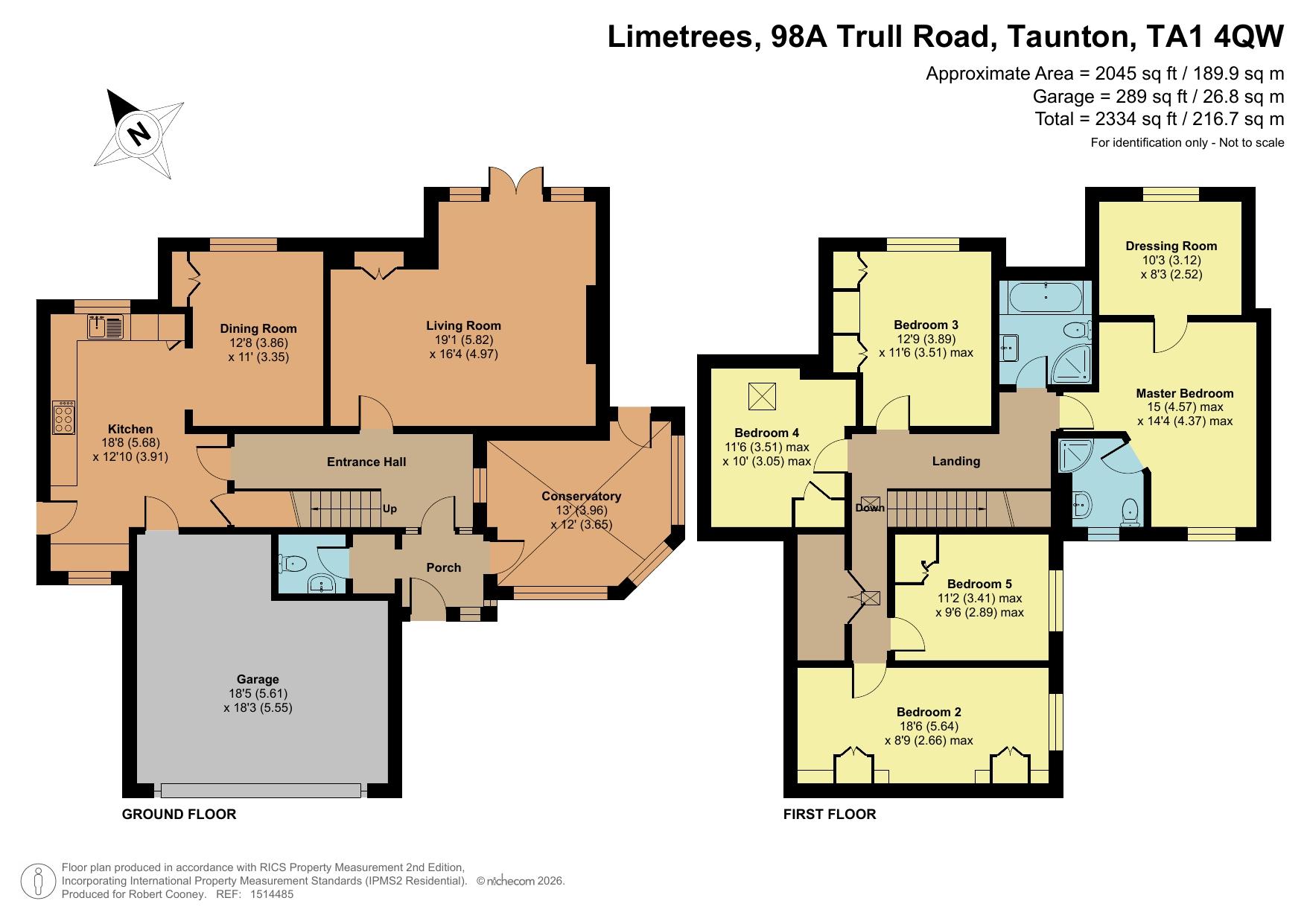Lime Trees, Taunton floorplan