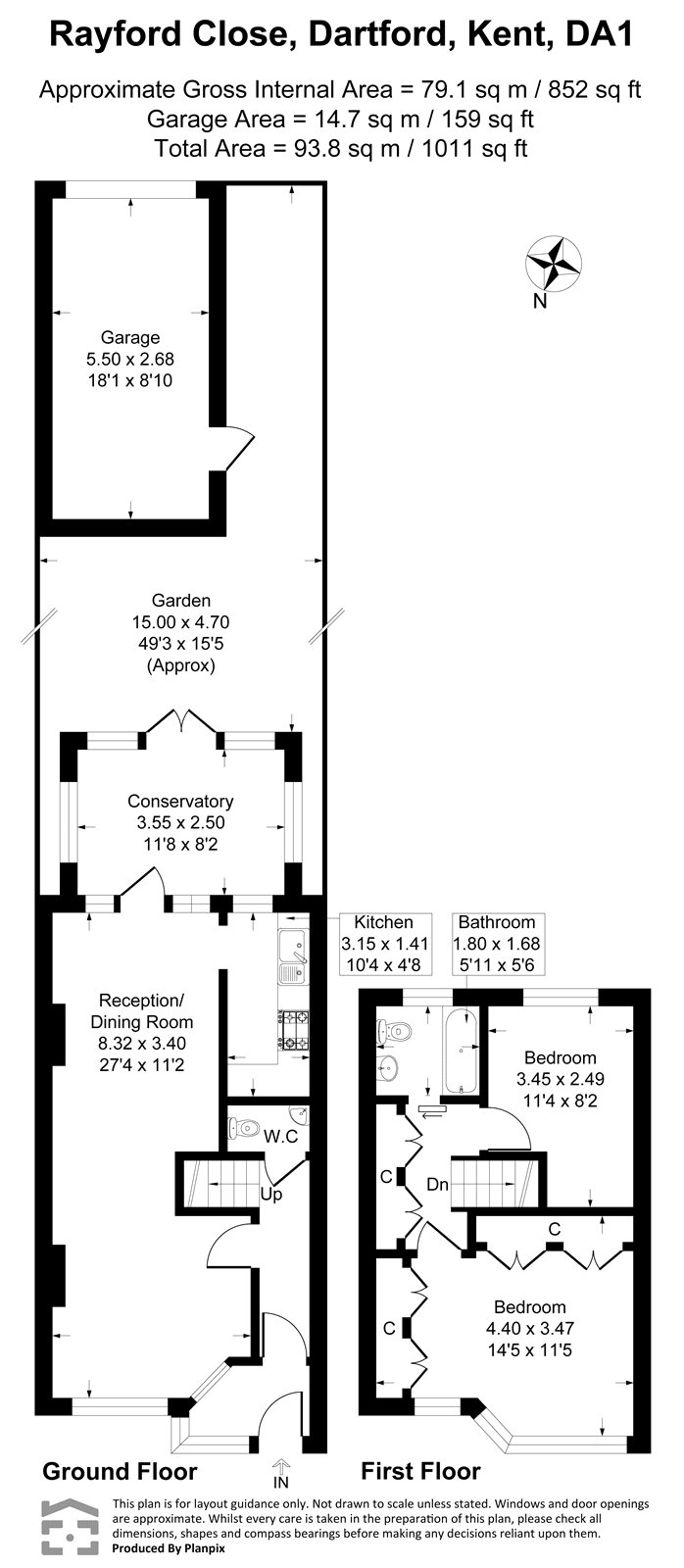 3, Rayford Close, Kent floorplan