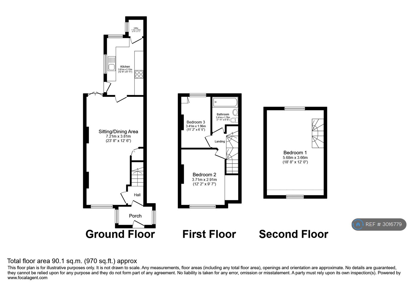 Salisbury Terrace, Frome floorplan