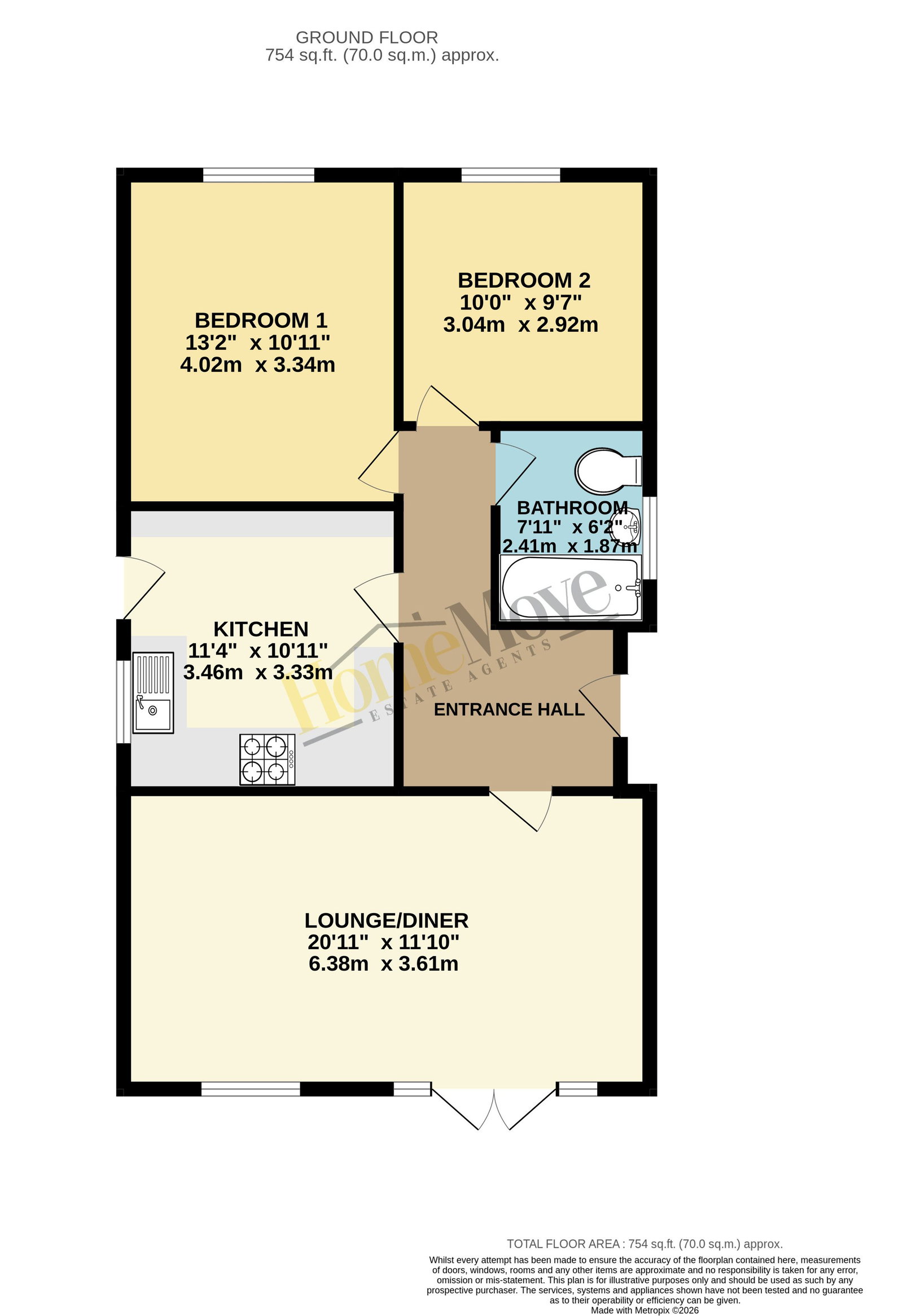 18, Walls Avenue, Skegness floorplan
