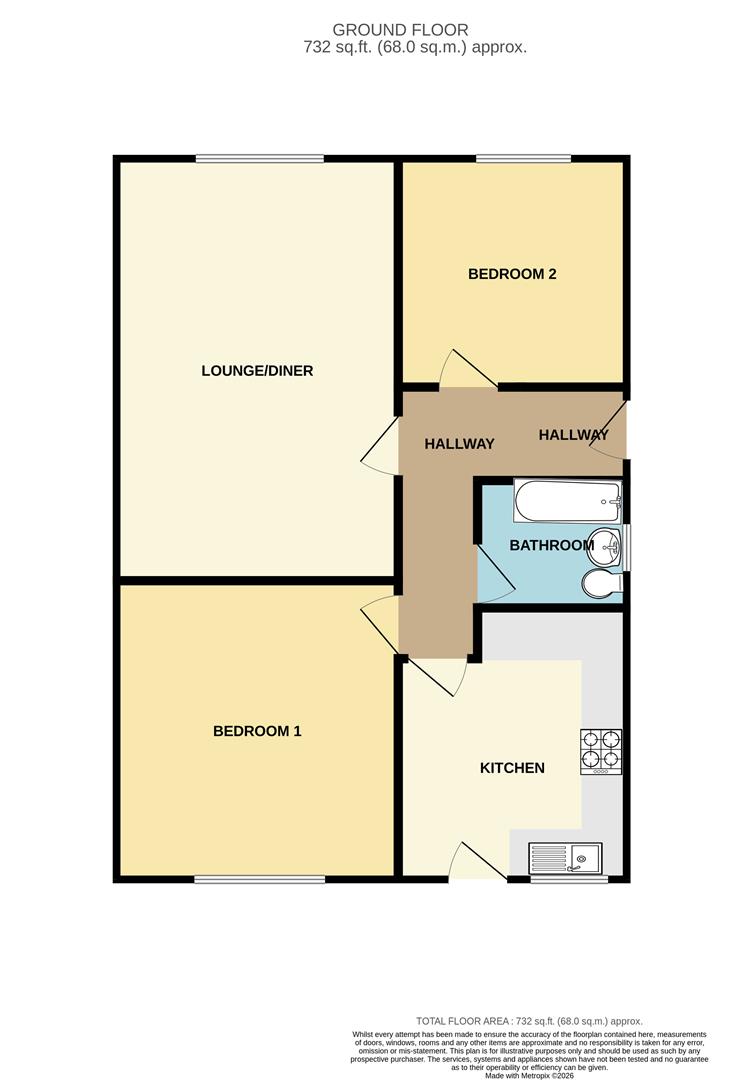 74, St. Nicholas Drive, Hornsea floorplan