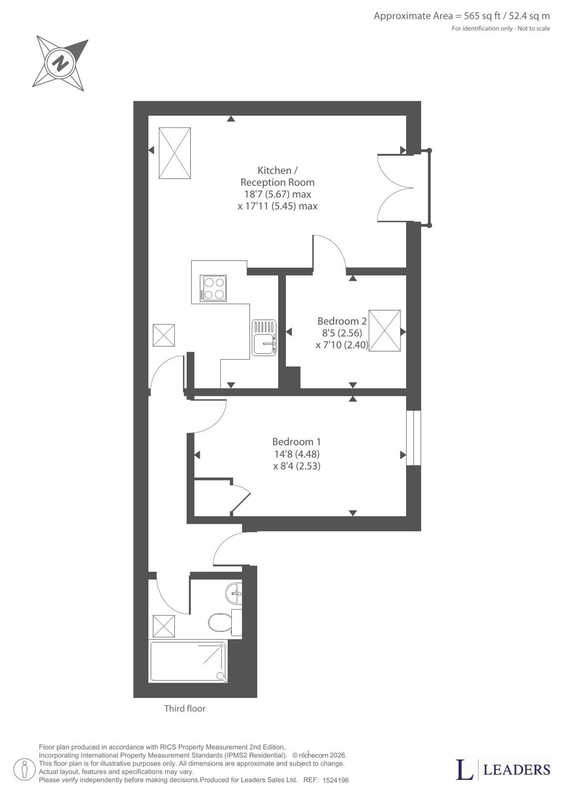 15, St. Georges Court, Cambridgeshire floorplan