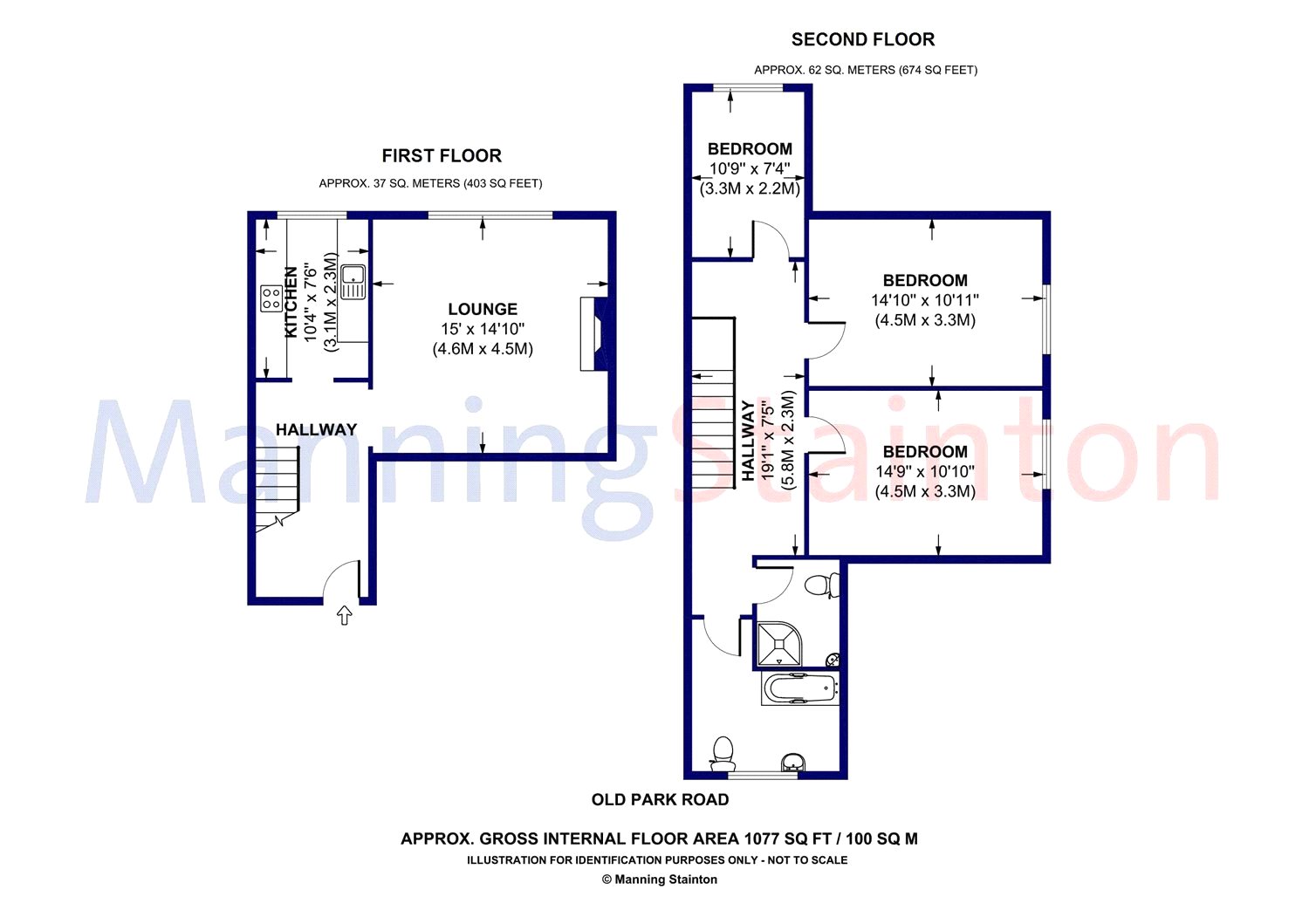 3 Bedrooms Flat to rent in Flat D, Old Park Road, Leeds, West Yorkshire LS8