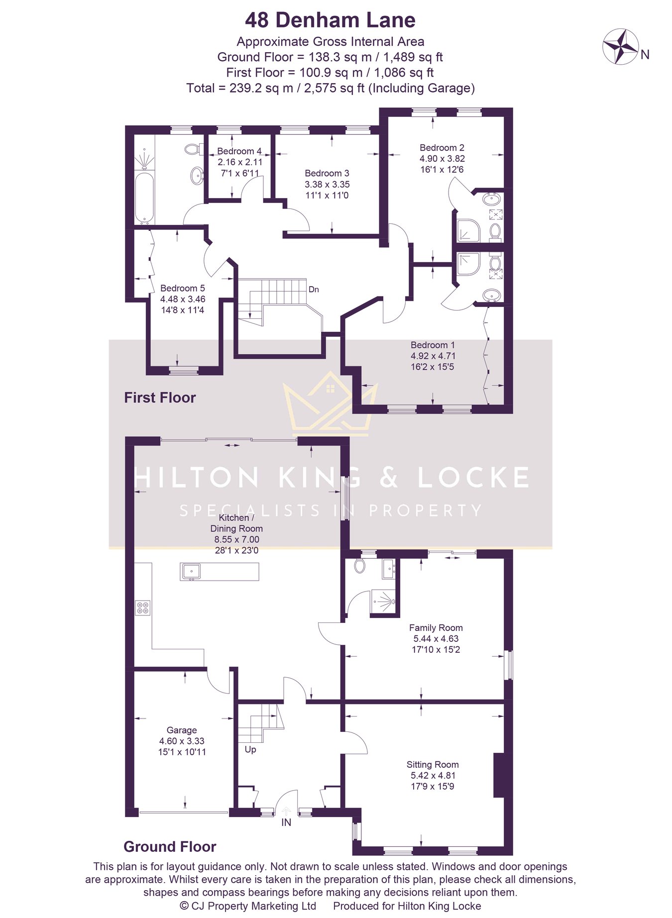 48, Denham Lane, Gerrards Cross floorplan