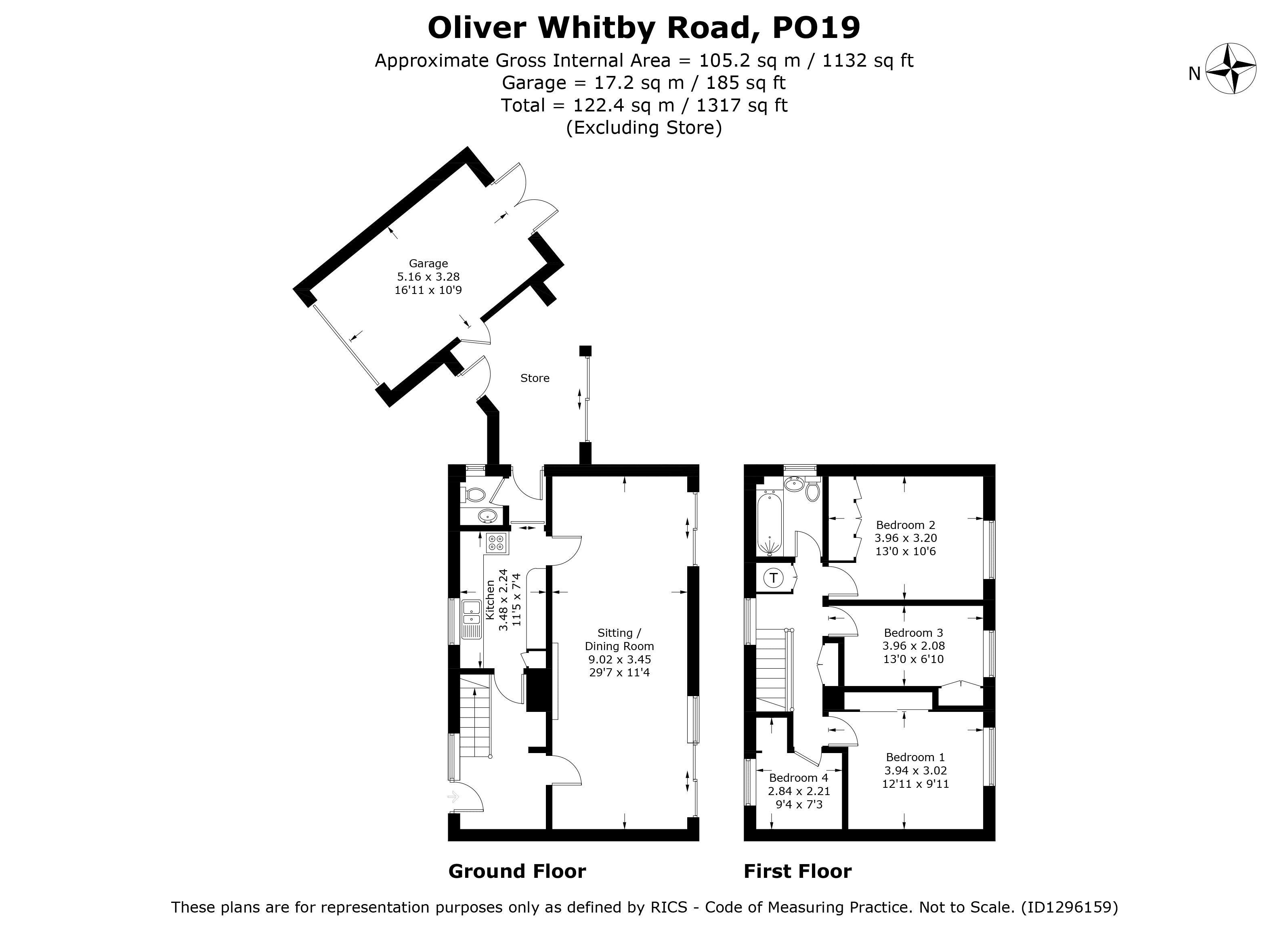 10, Oliver Whitby Road, Chichester floorplan