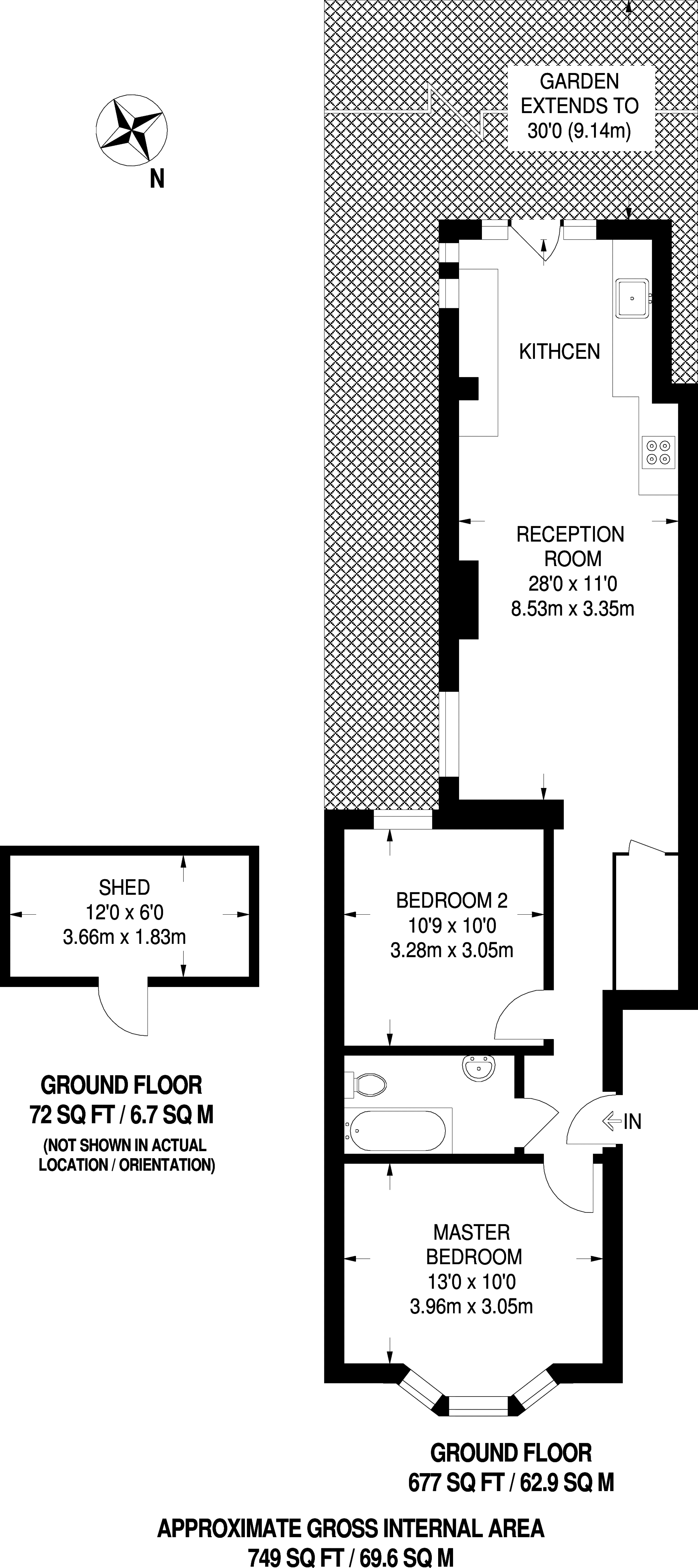 2 Bedrooms Flat to rent in Burns Road, Harlesden NW10