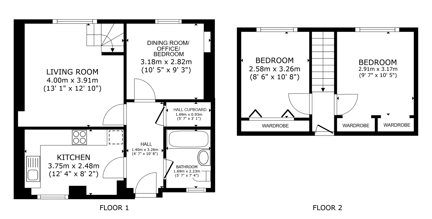 Flat Two,, Clachan,, Dunblane floorplan