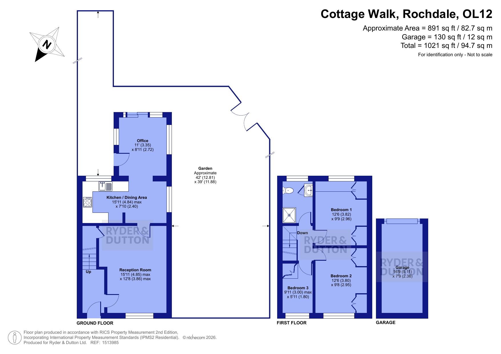 2, Cottage Walk, Rochdale floorplan