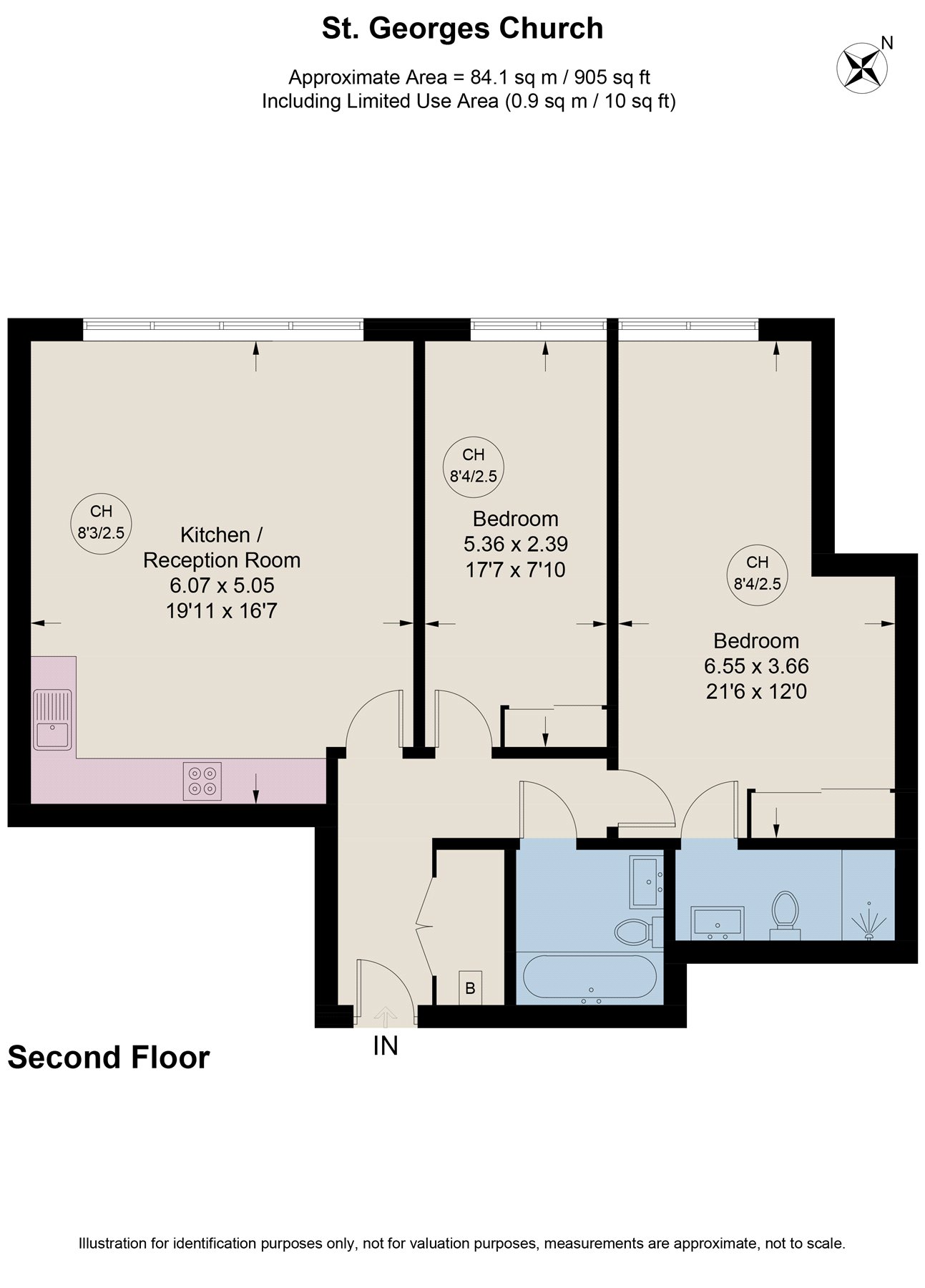 Flat 14,, St Georges Apartments, Brentford floorplan