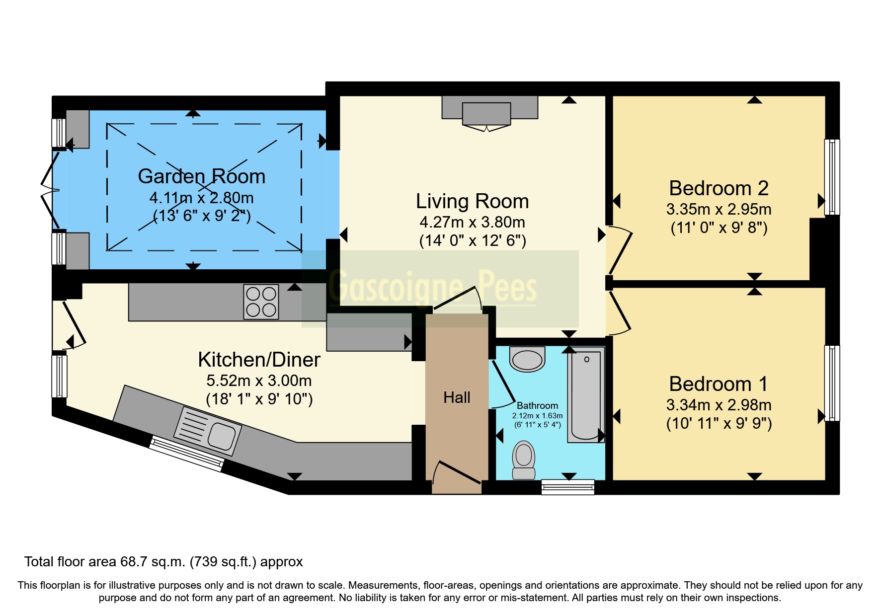 Clarkes Avenue, Worcester Park KT4, 2 bedroom bungalow for sale