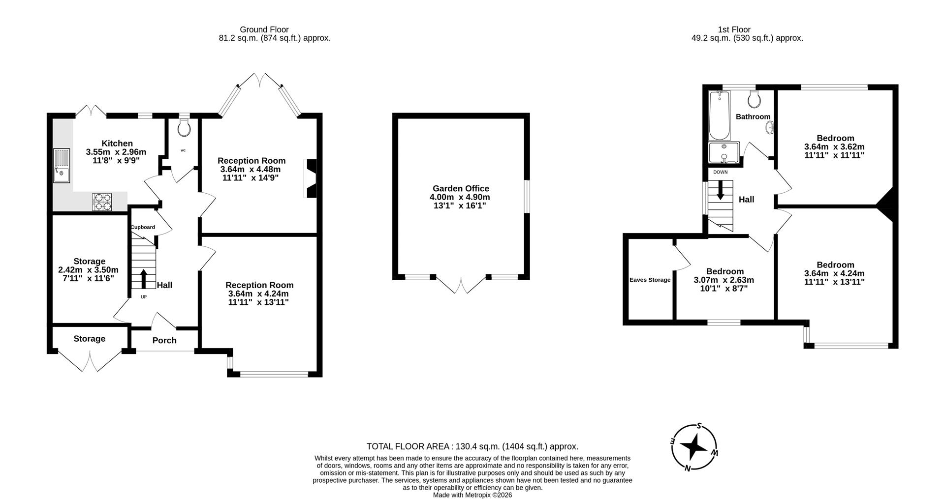 61, Hookfield, Epsom floorplan