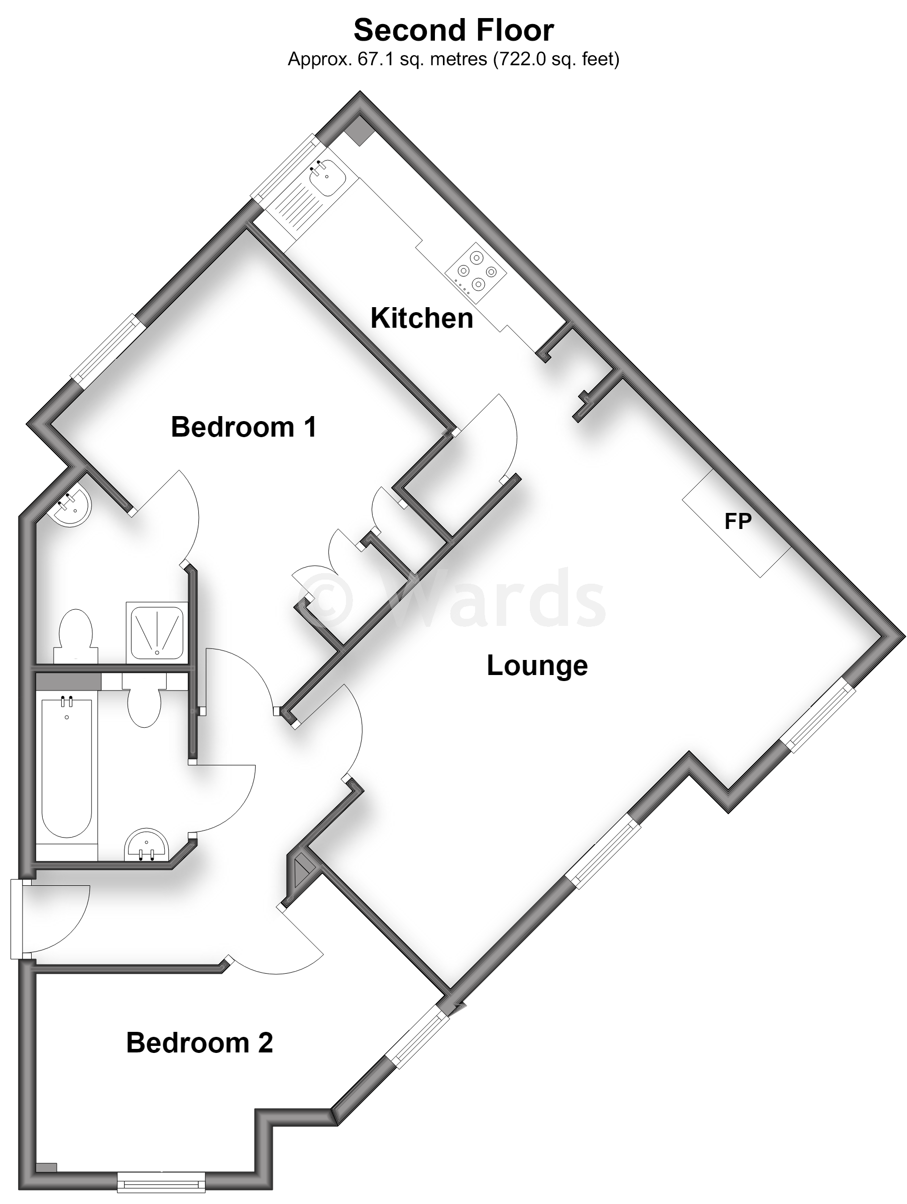 11, Kirk View, Ashford floorplan