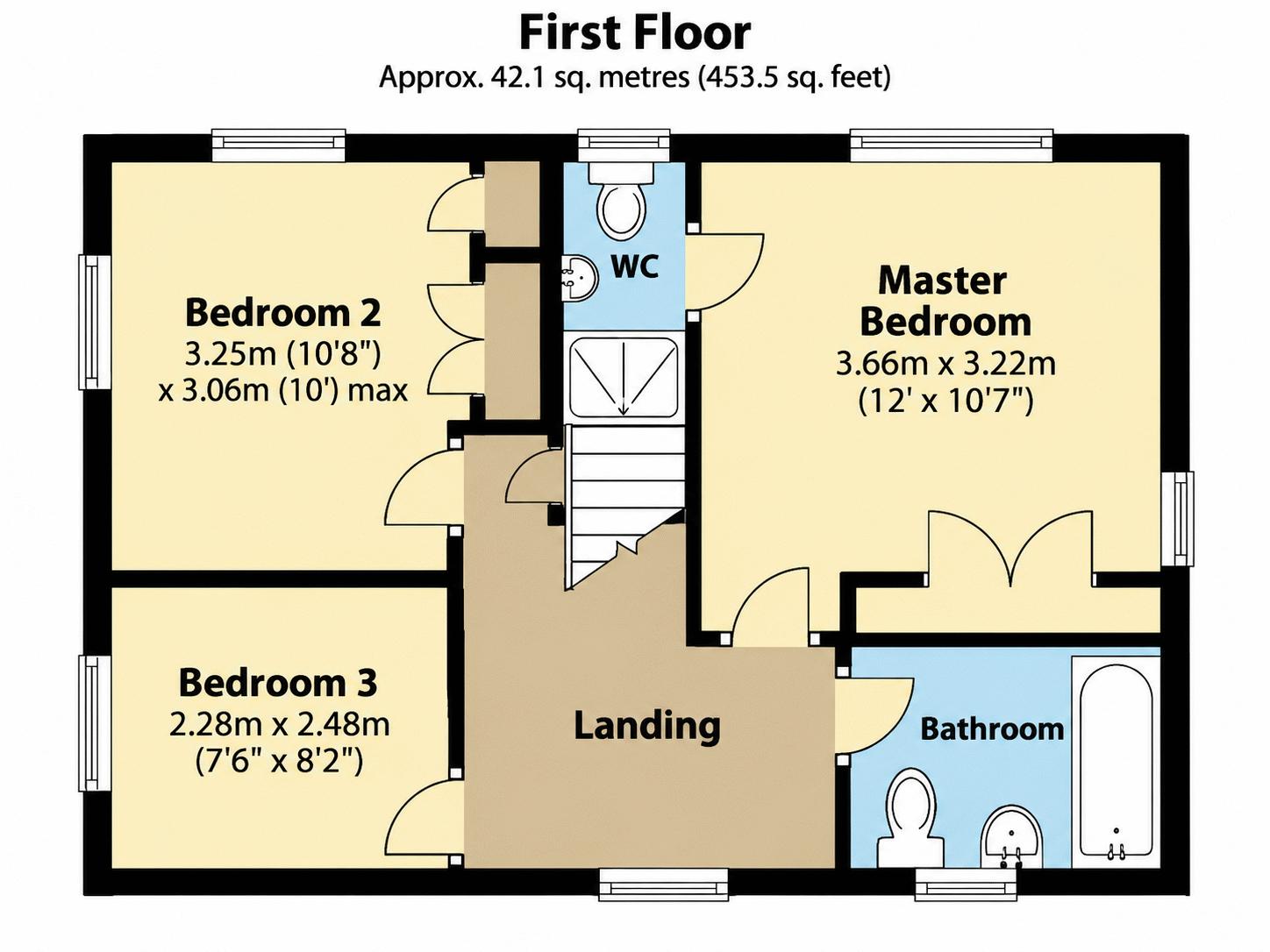 25, Meadow Place, Weston-Super-Mare floorplan