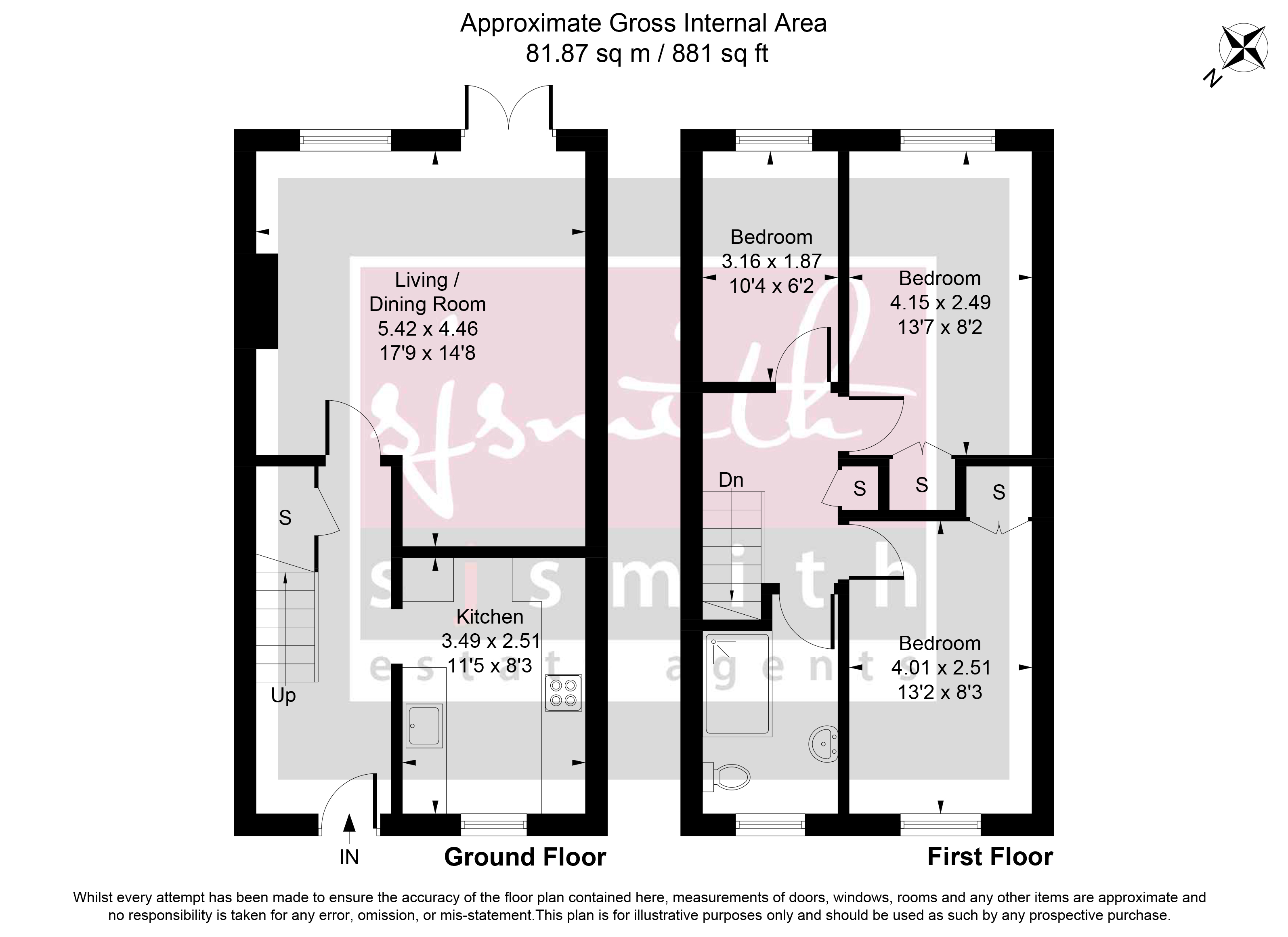 3, Ridleigh Court, Clockhouse Lane, Ashford floorplan