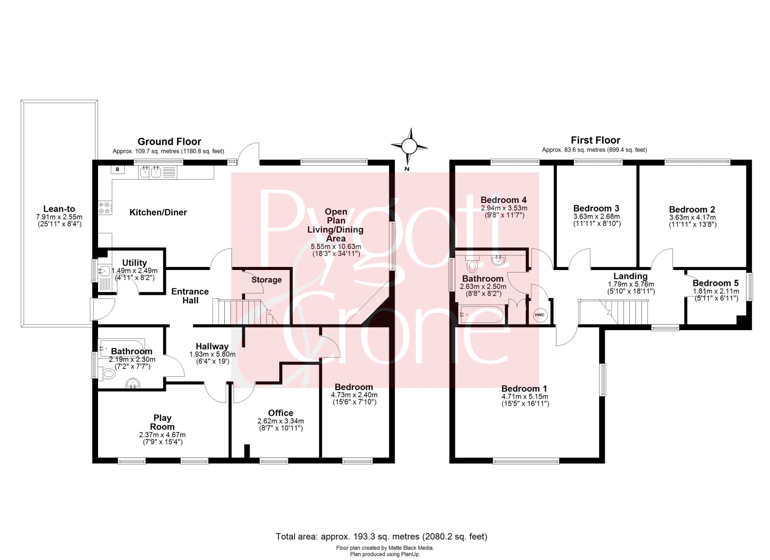 232, Pennygate, Spalding floorplan