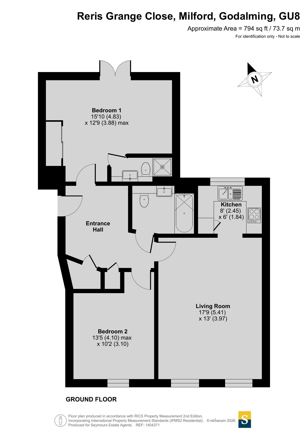 2, Reris Grange Close, Godalming floorplan