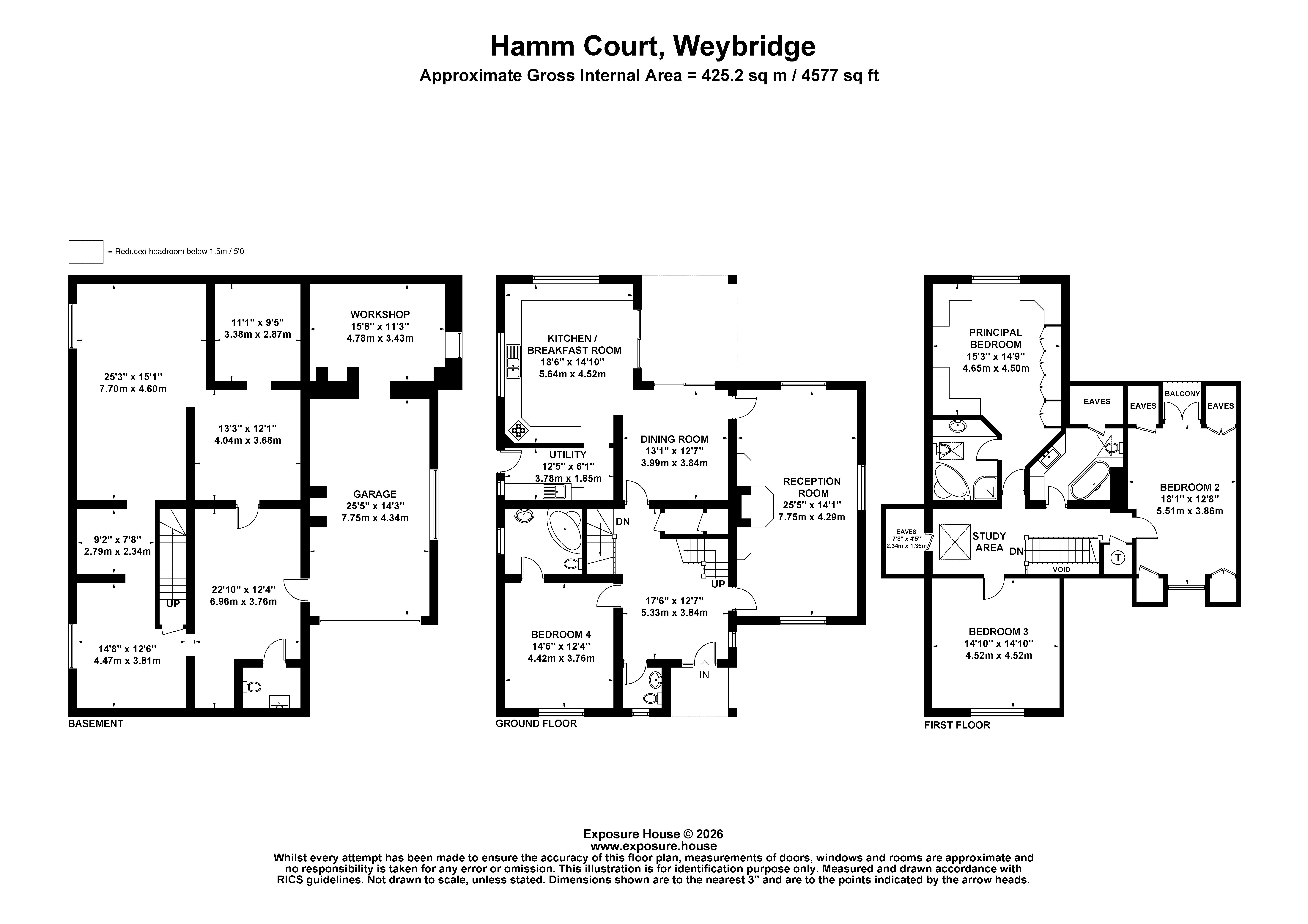 The Whim,, Hamm Court, Surrey floorplan