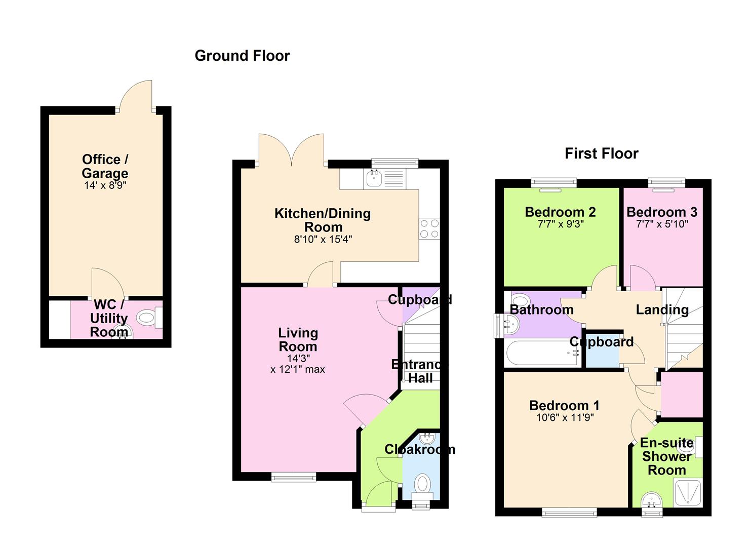 44, Fairhaven, Peterborough floorplan