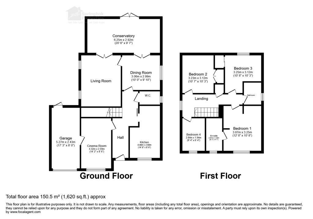4, Spring Close, Pontefract floorplan