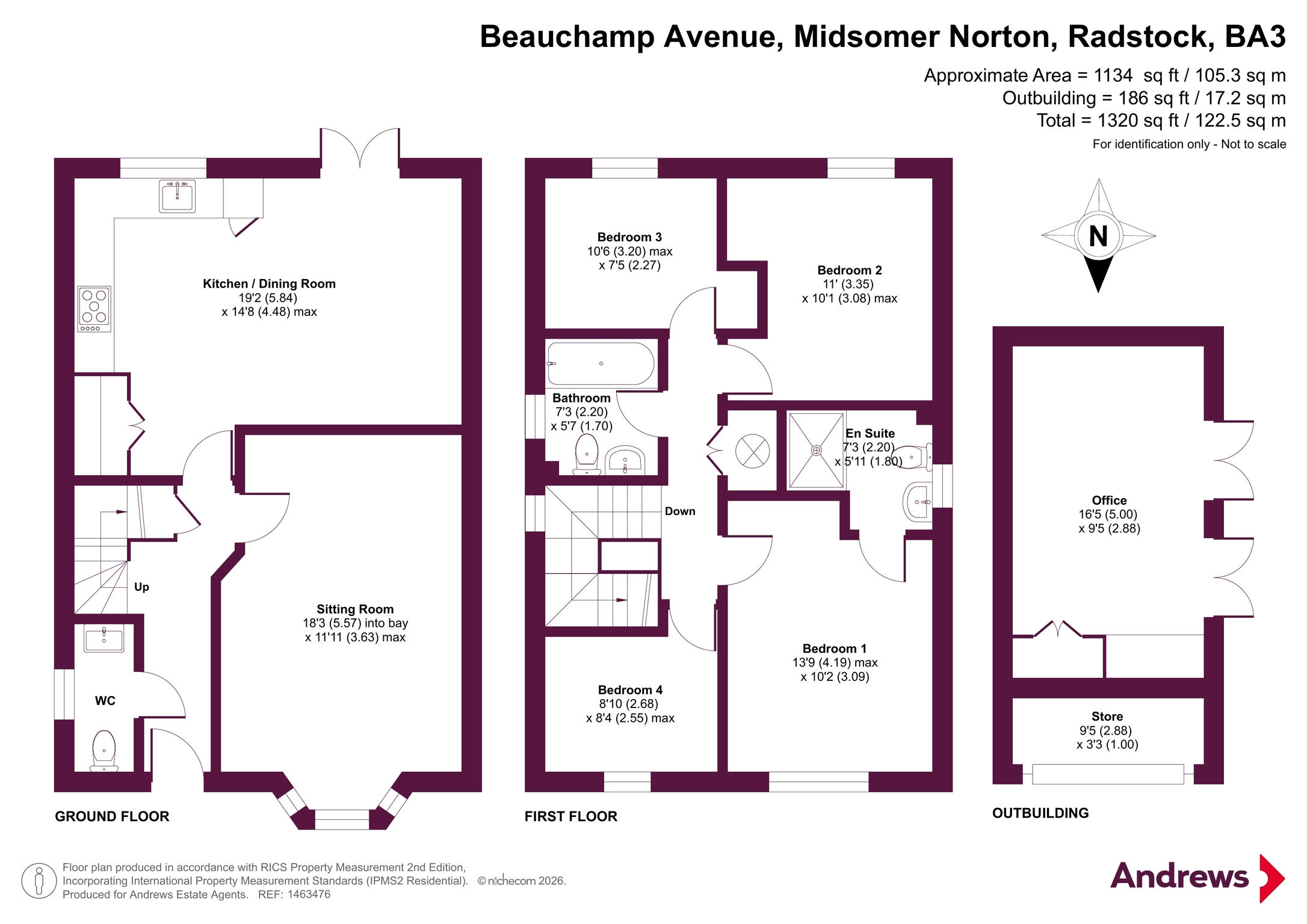 62, Beauchamp Avenue, Radstock floorplan