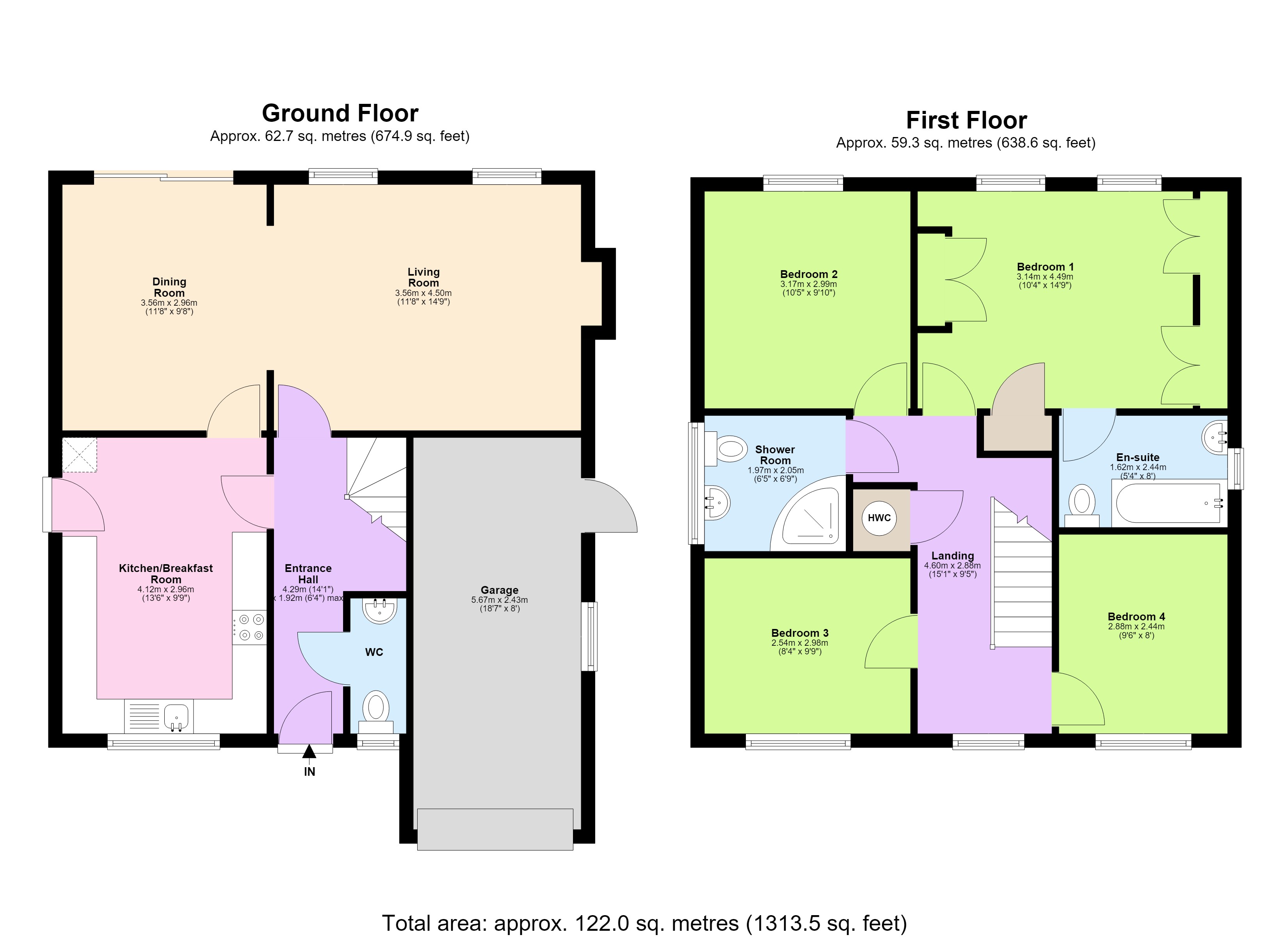 3, Furzen Close, Central Bedfordshire floorplan