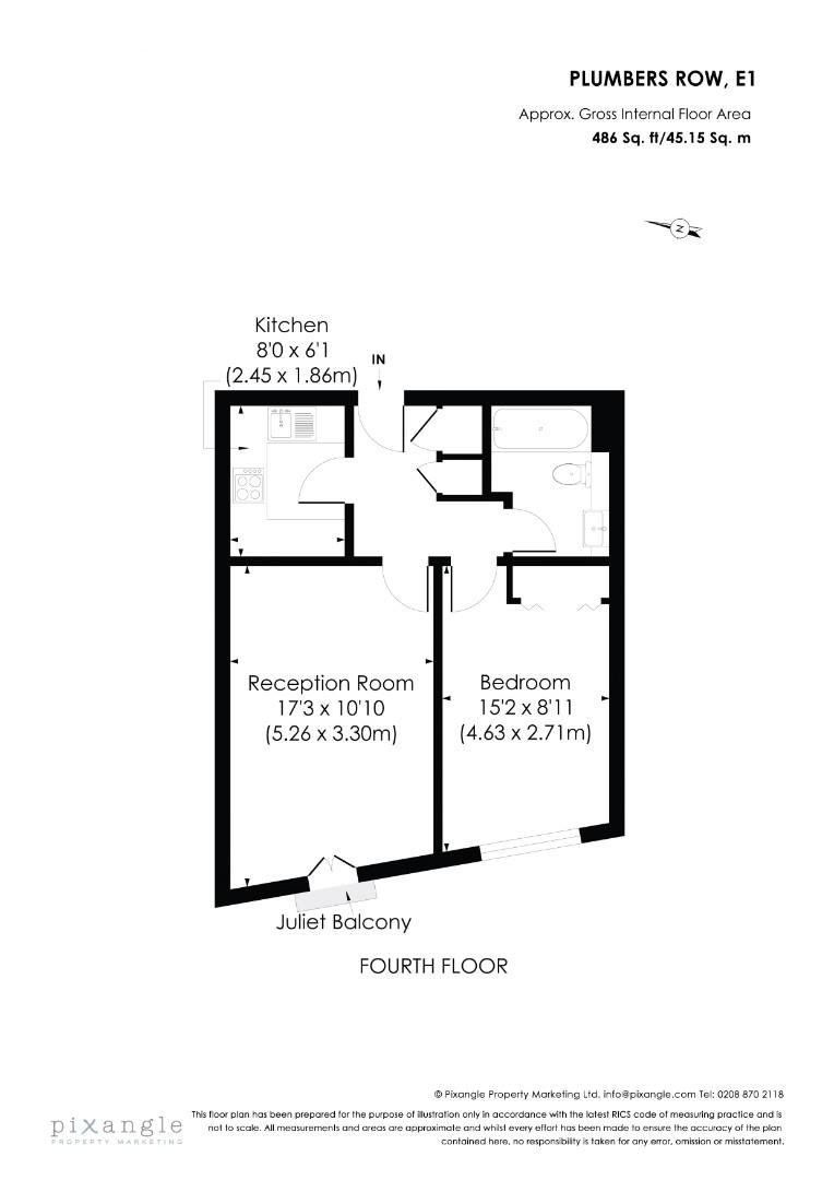 Colefax Building, Plumbers Row, London, E1 floorplan